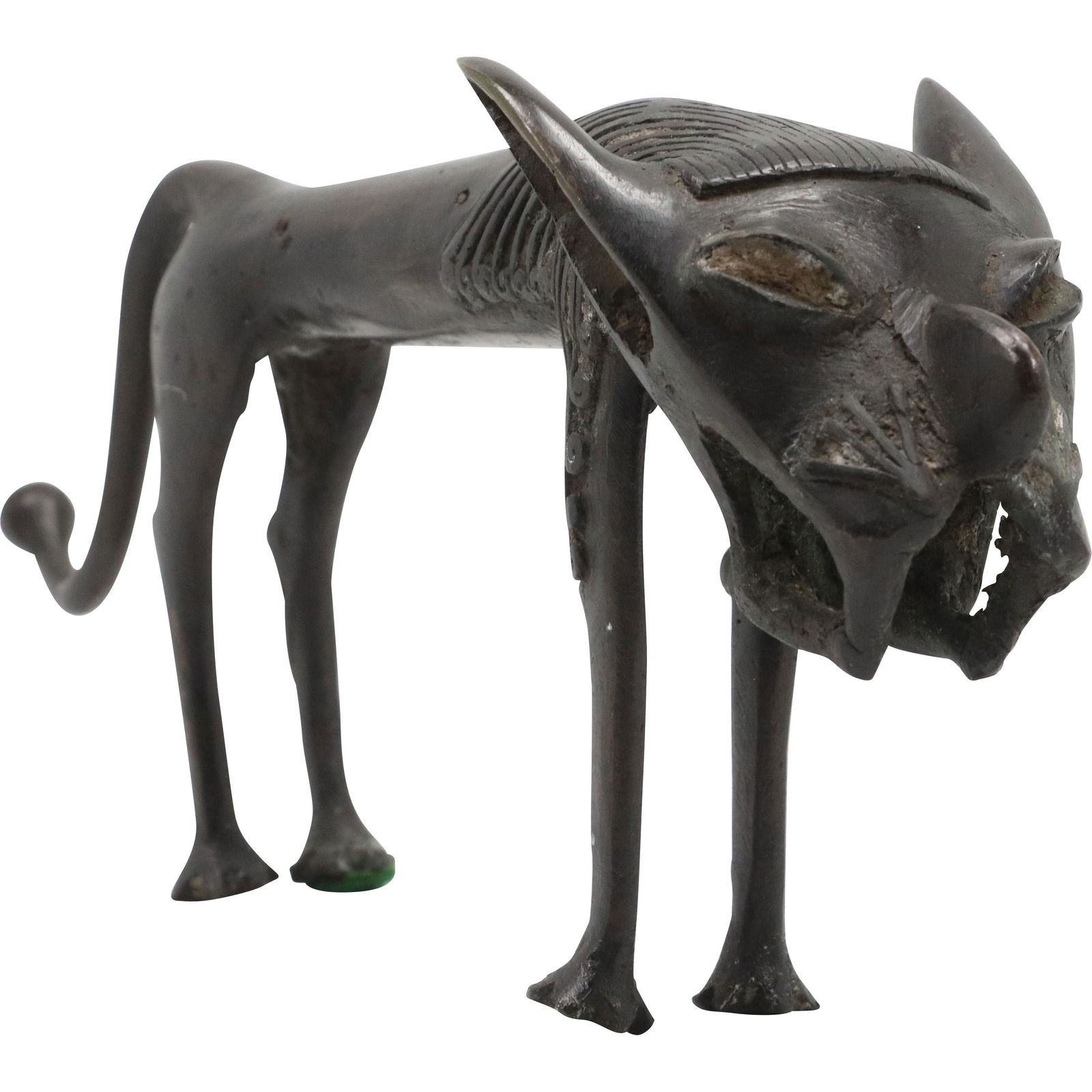 Bronze Allegorical Beast Lion Figure Statue. (1 of 7)