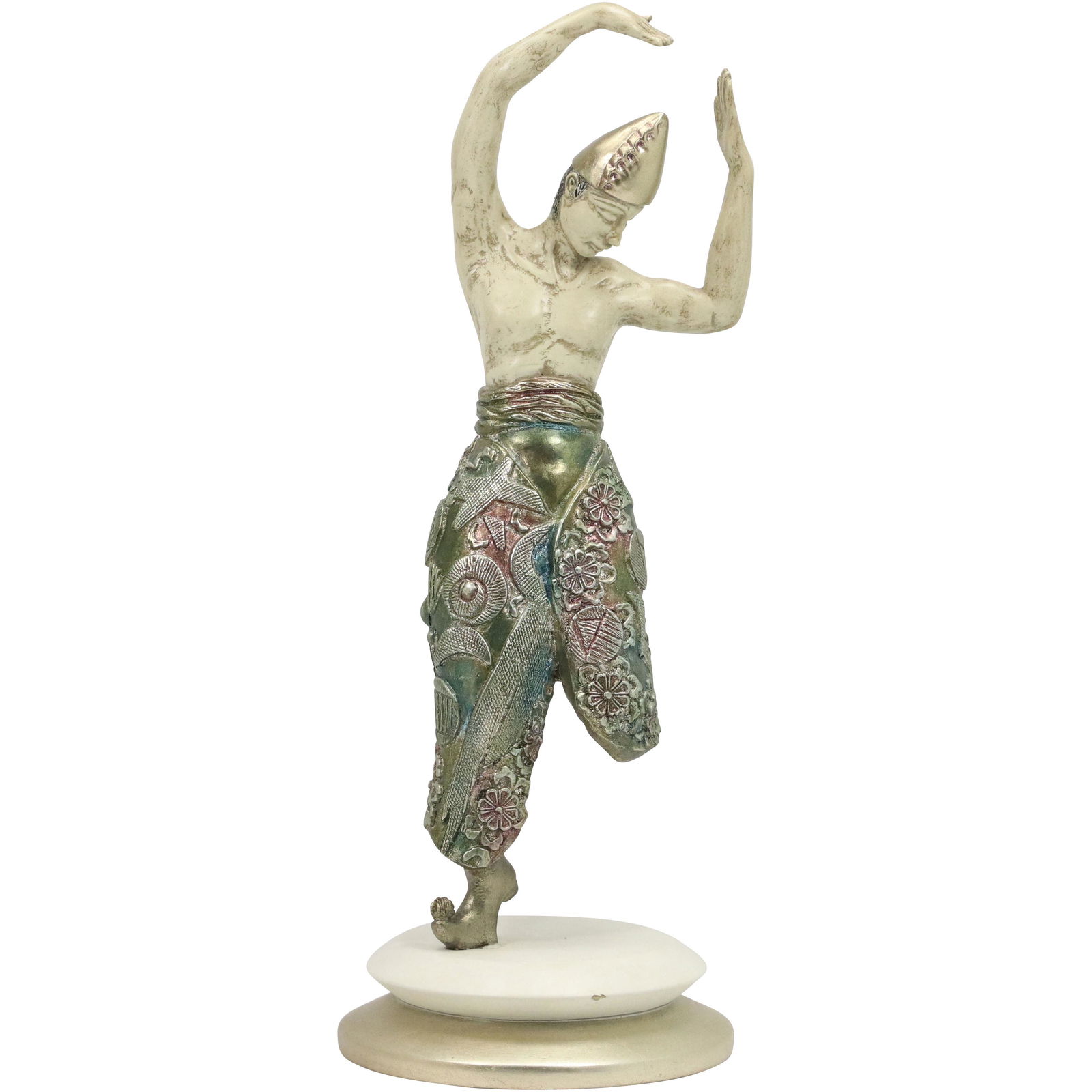 Polychrome Patina Russian Dancer Figure Composition (1 of 8)