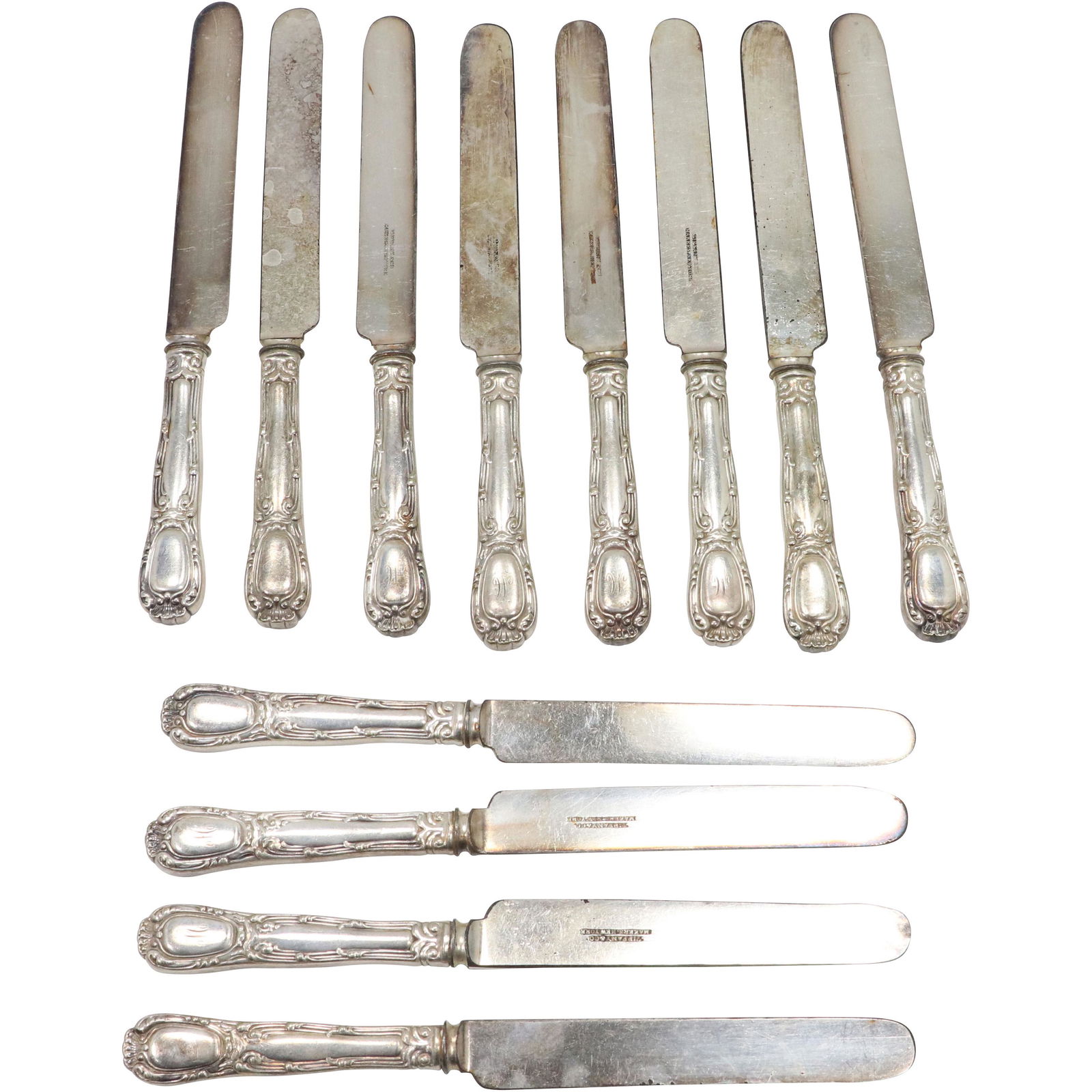 Tiffany & Co Makers New York 12 Silver Plate Knives (1 of 7)