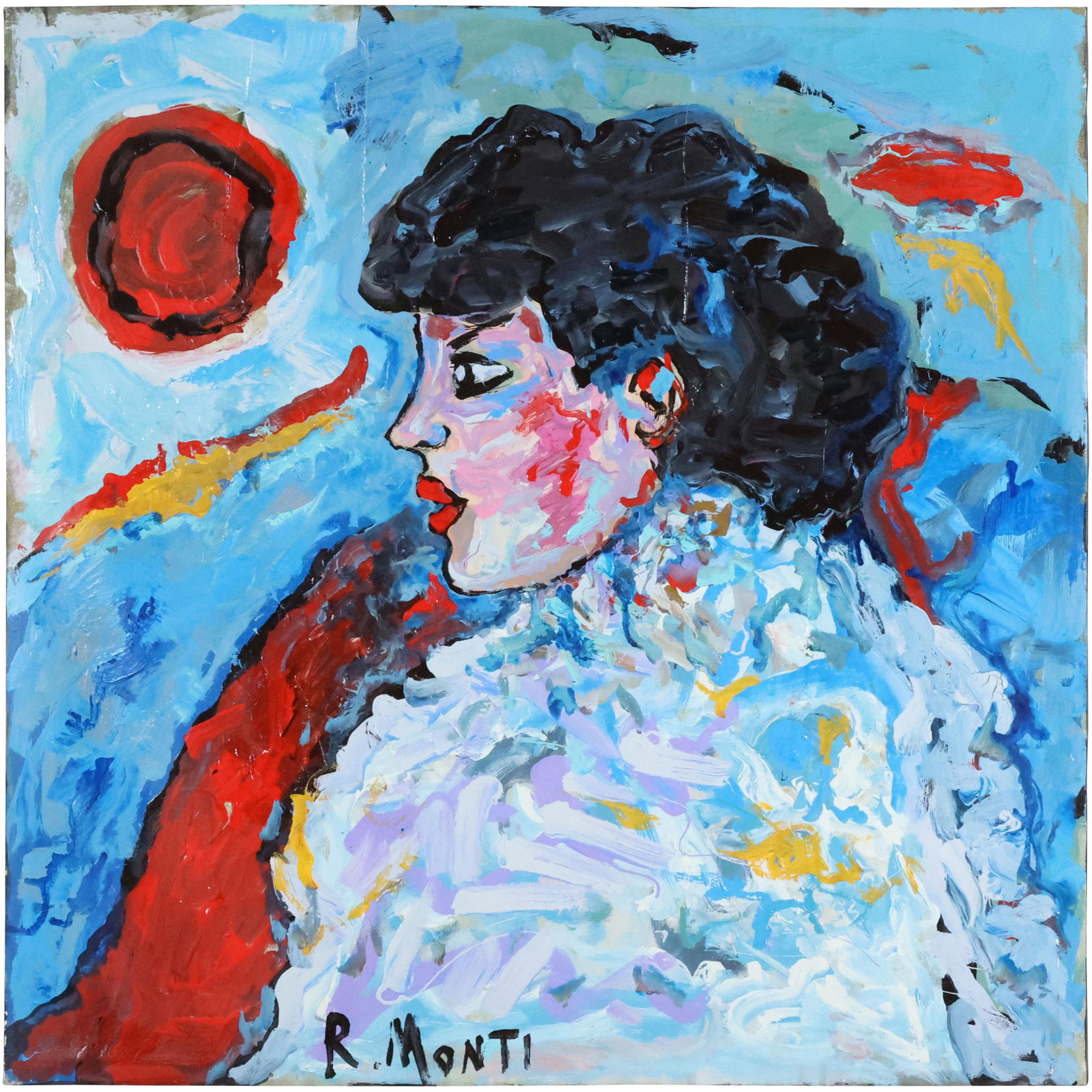 Rocco Monticolo, R Monti, O/c, Abstract Portrait Woman (1 of 12)