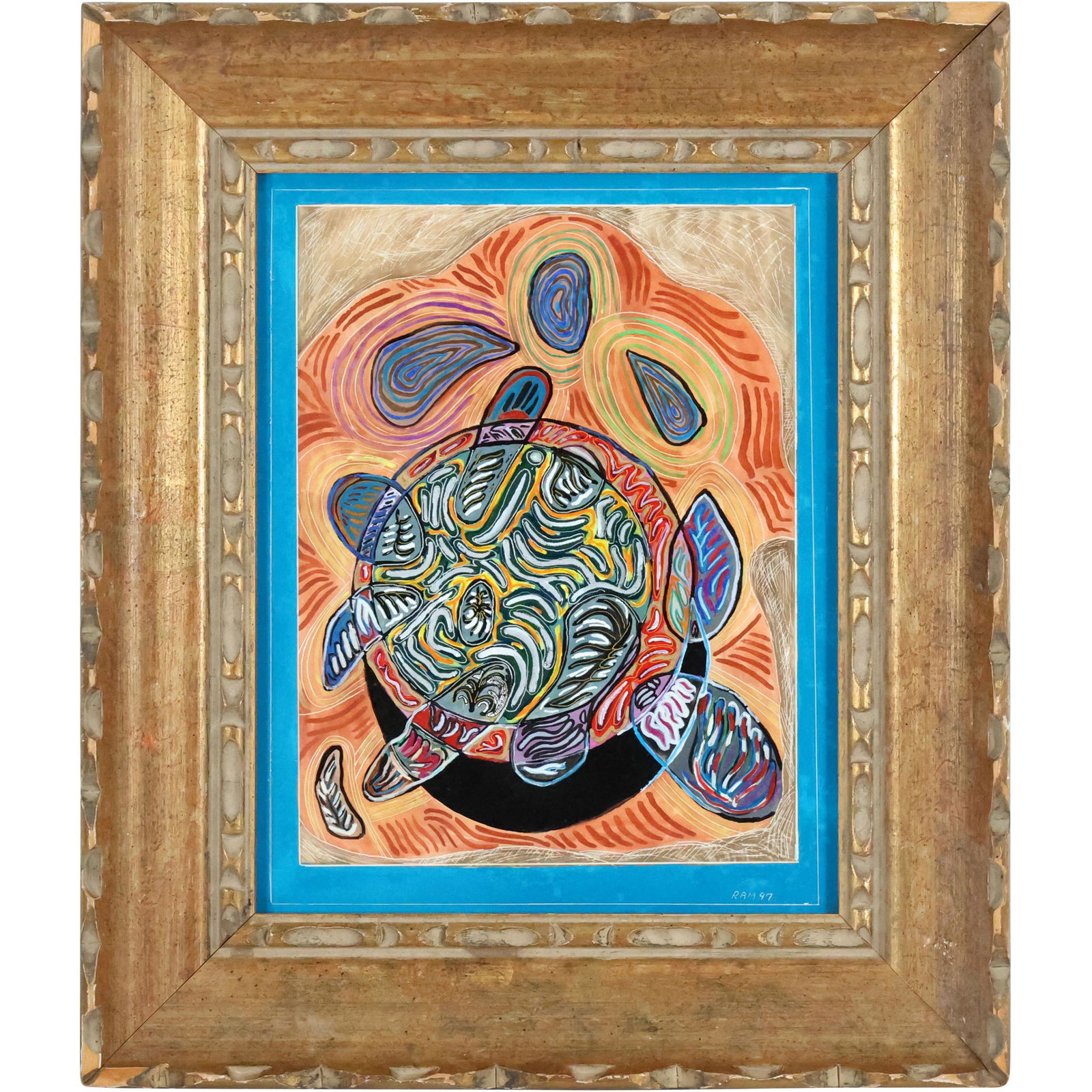 Ralph A Meakin 1997; Tempera Gouache "Mythology III" (1 of 9)