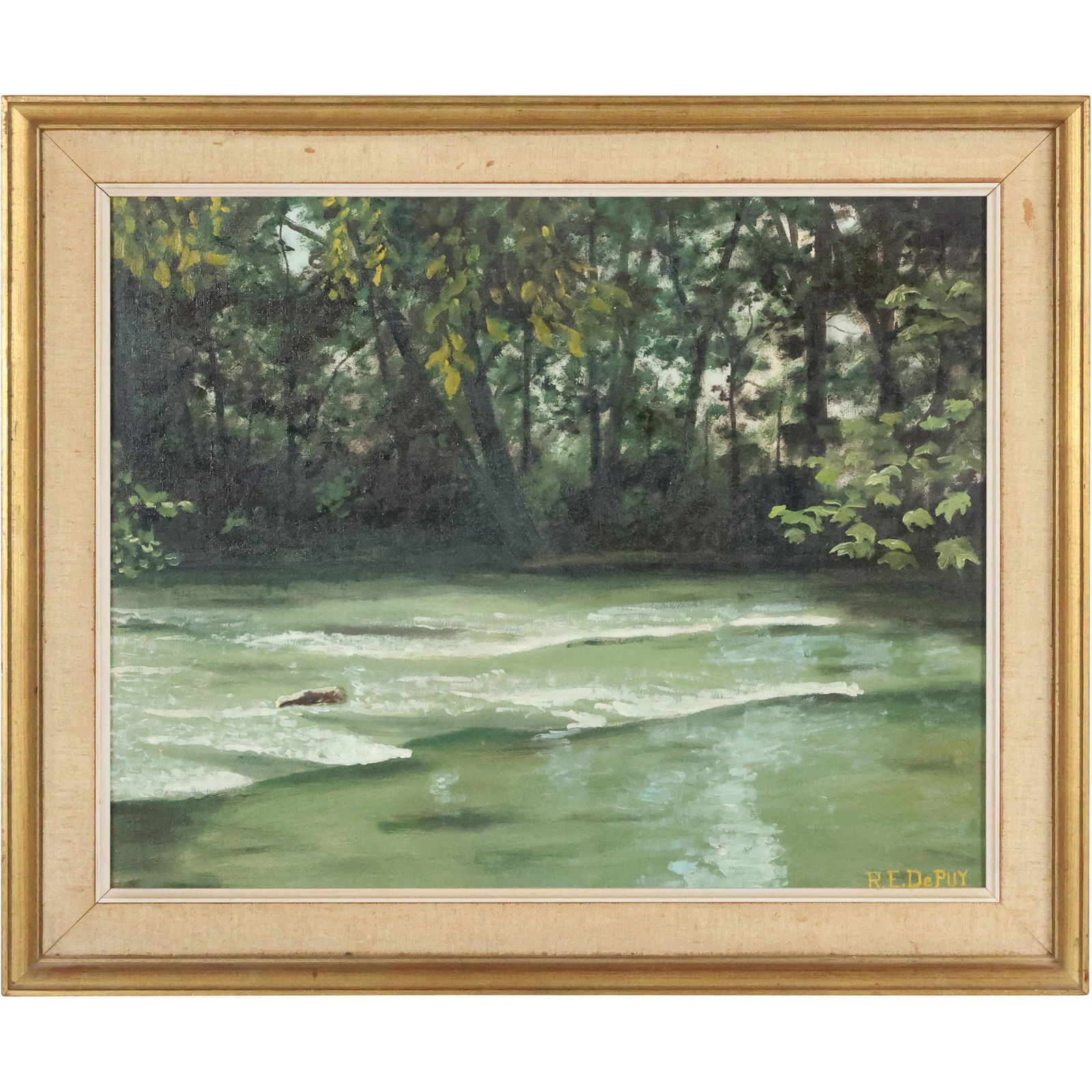 R E DePuy, O/b Painting, "Brandywine Rapids" (1 of 12)