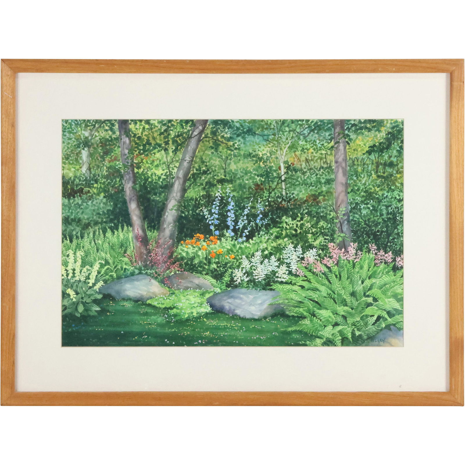 R Tilley, Watercolor, Botanic Garden Landscape (1 of 9)