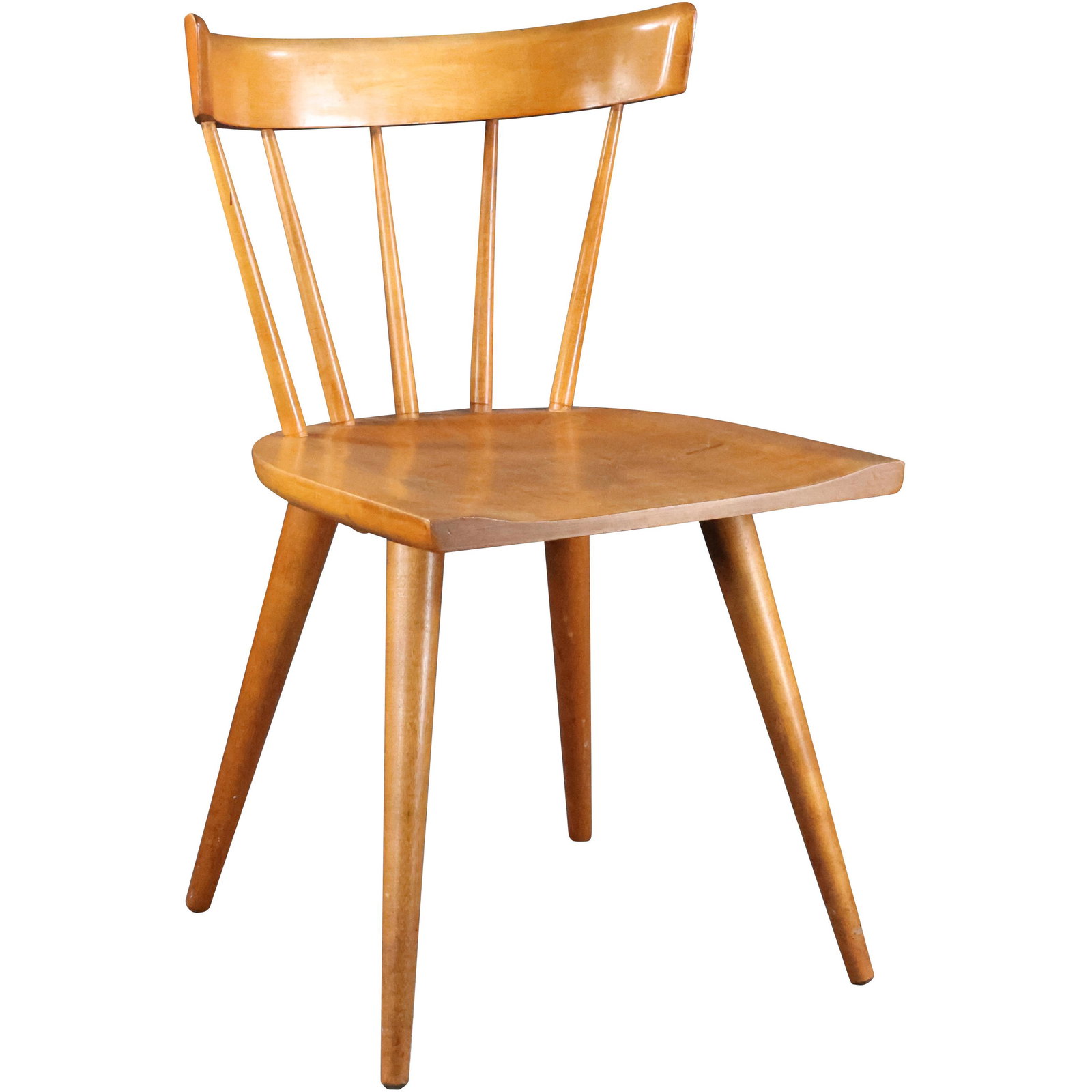 PAUL McCOBB Planner Group Maple Desk Chair with Label (1 of 7)