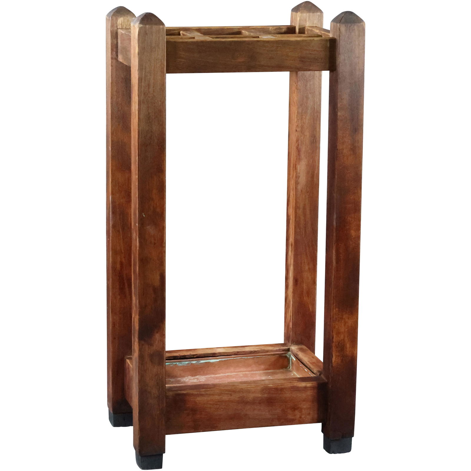 Mission Arts & Crafts Wooden Umbrella Holder (1 of 6)