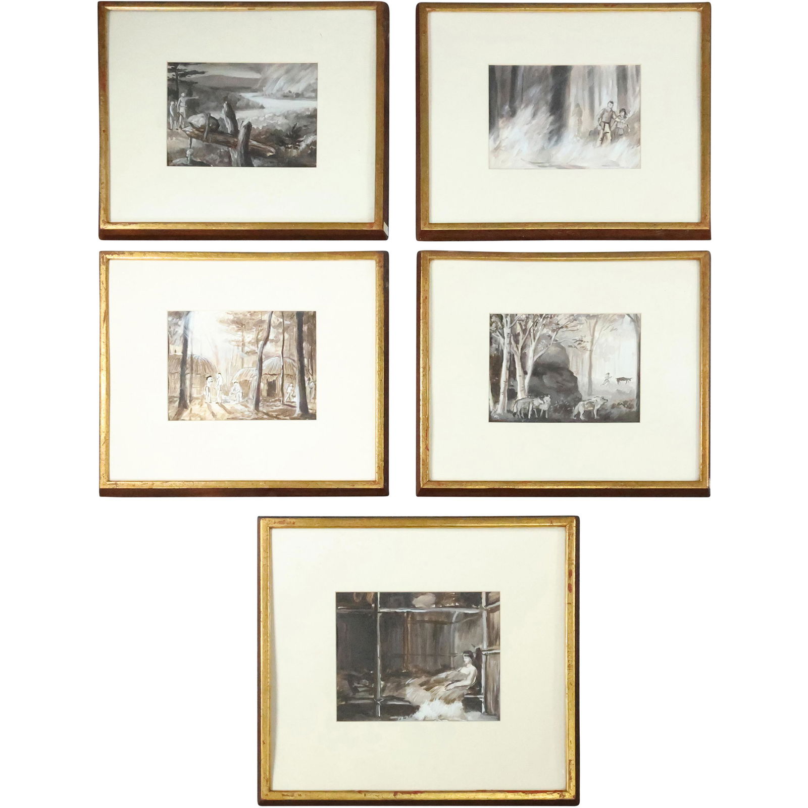 Thomas Locker 1990; [5] Assorted Gouache Illustrations (1 of 20)