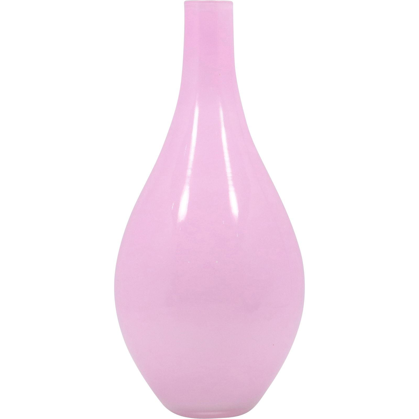 Elegant Pink Cased Glass Vase (1 of 5)