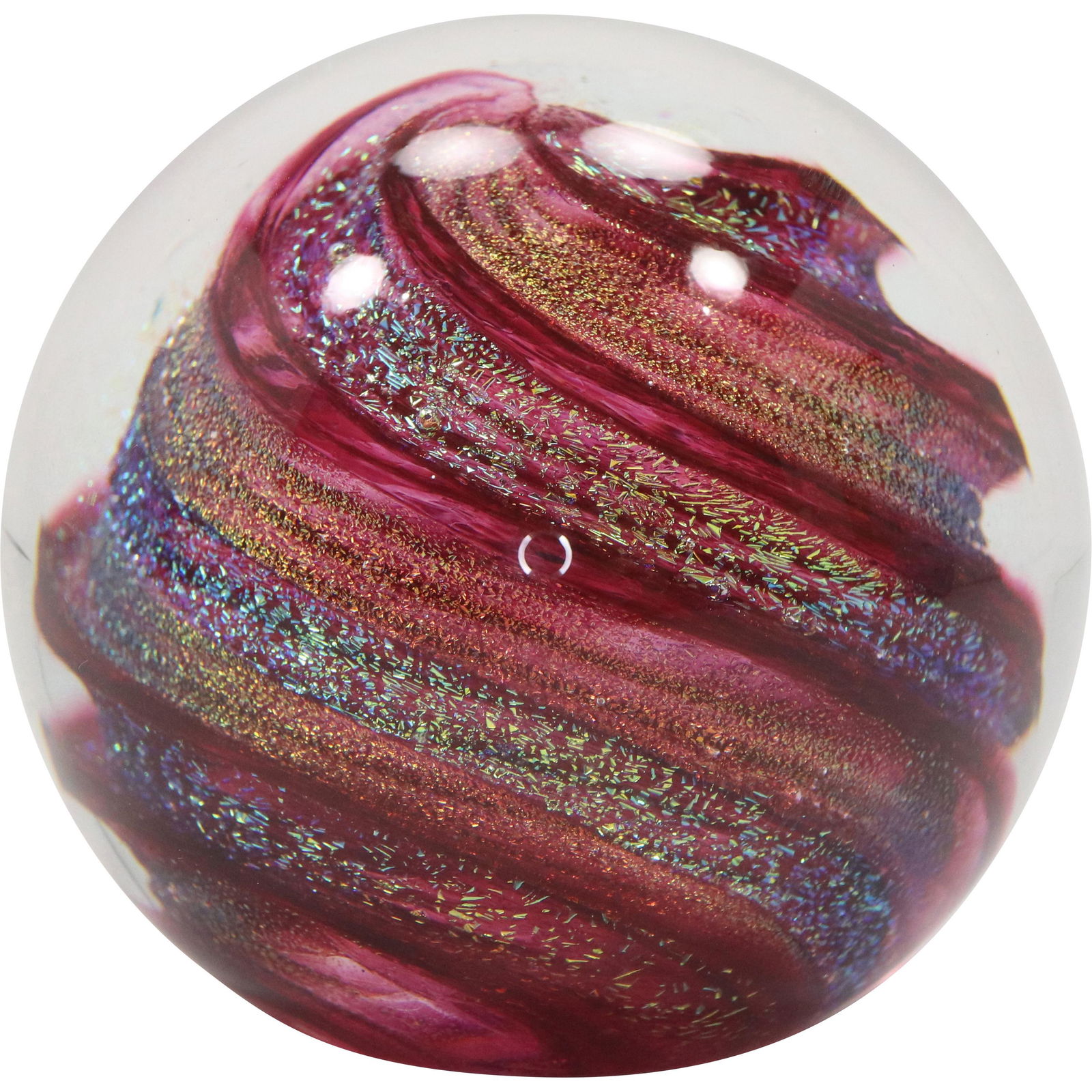 GES Glass Eye Studio Art Glass Paperweight Internal (1 of 6)