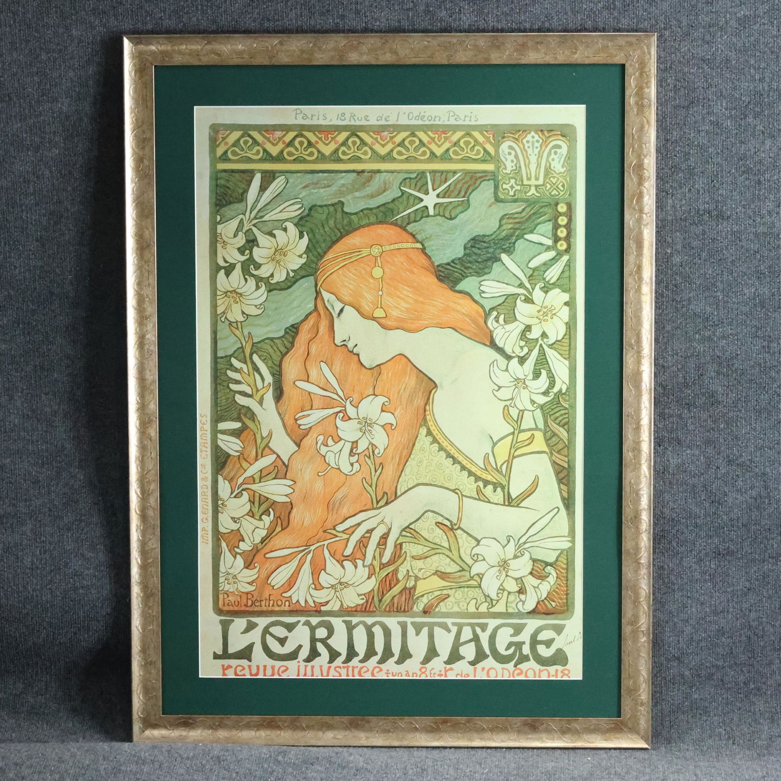 Paul Berthon "L'ERMITAGE" Art Nouveau Reprint Poster (1 of 9)