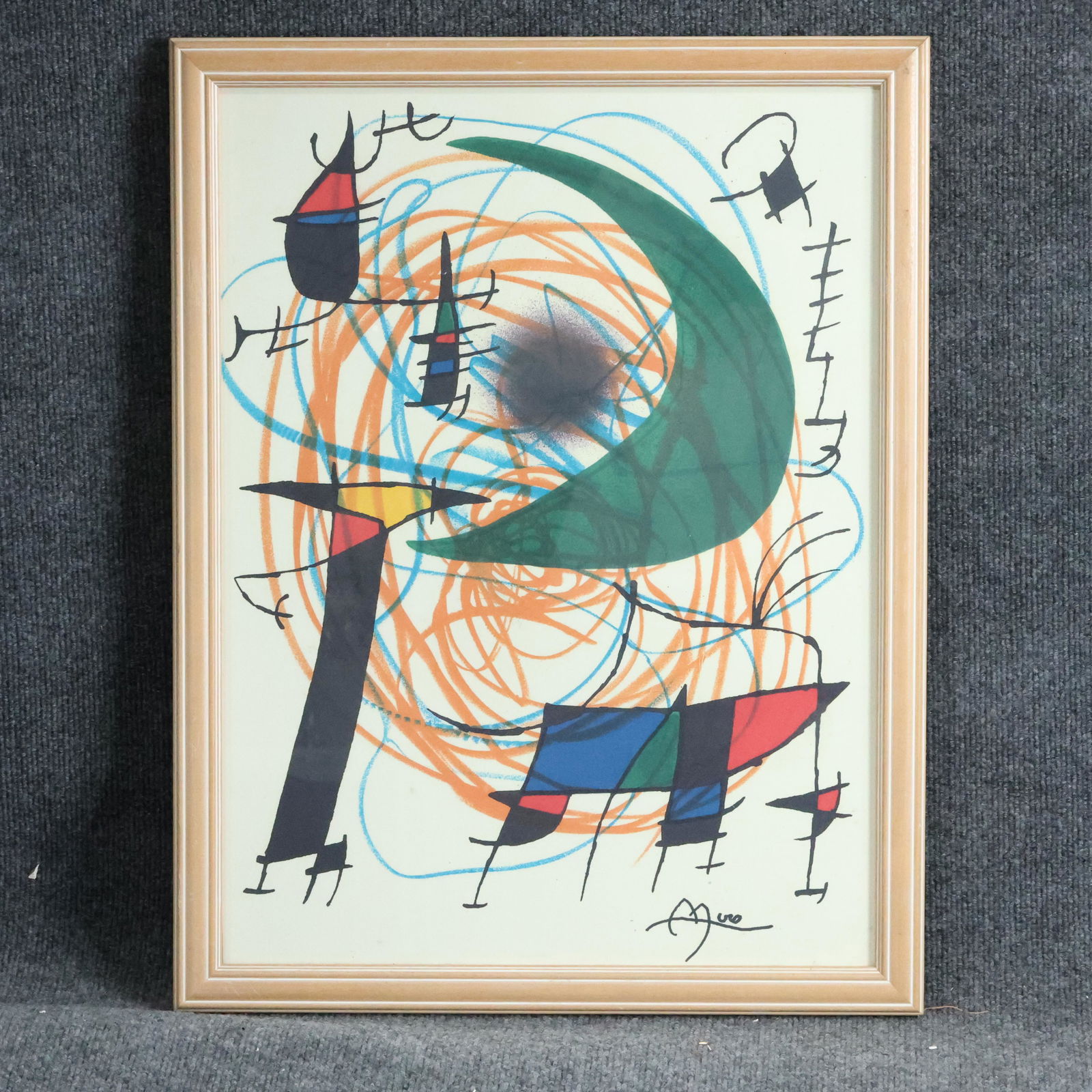 Joan Miro, Colorful Abstract Off-Set Lithograph (1 of 11)