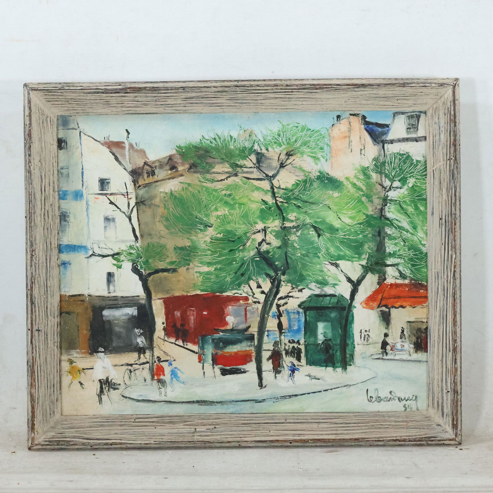 Lebadang 1954; Oil/c Village Street Scene With Figures (1 of 9)