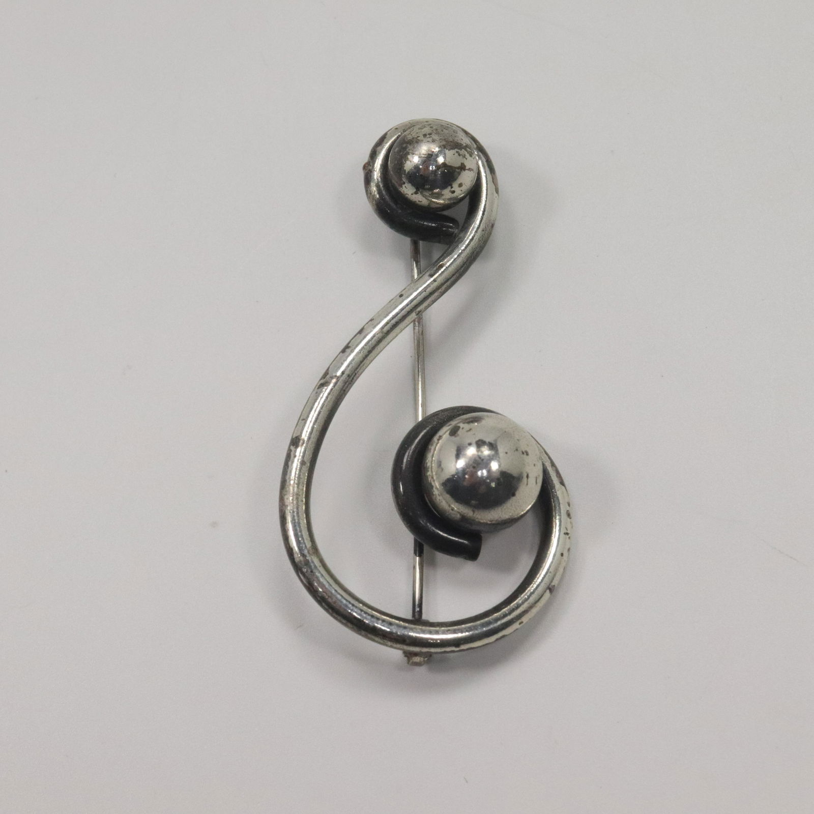 Sterling Silver Music Note Large Brooch (1 of 6)