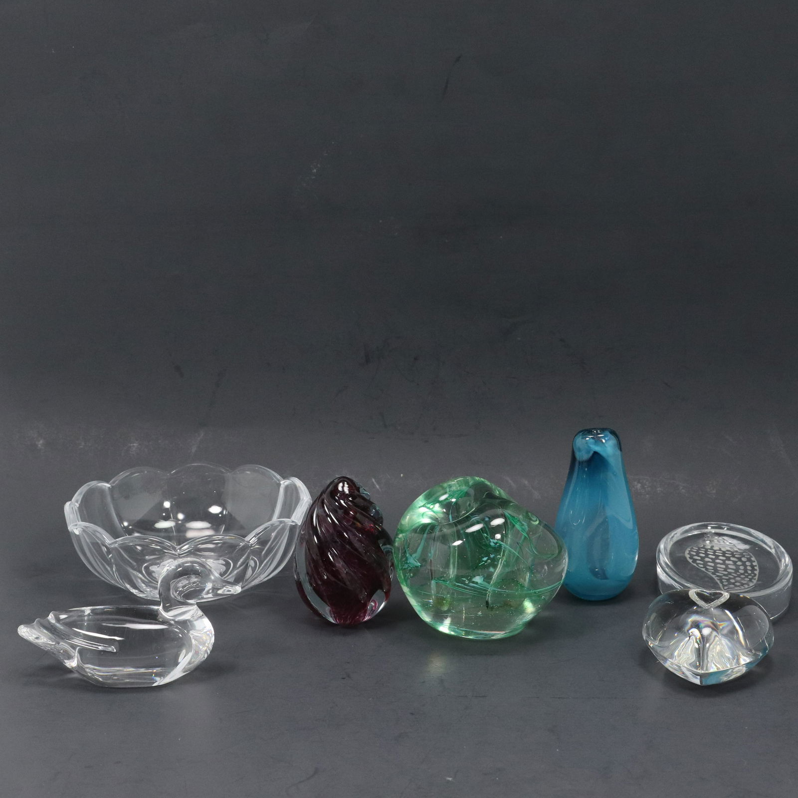 [7] Assorted Glass Objects Inc. Val St Lambert, Wheaton (1 of 19)