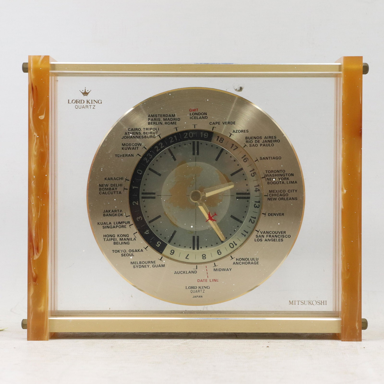Mitsukoshi Lord King Quartz World Clock (1 of 7)