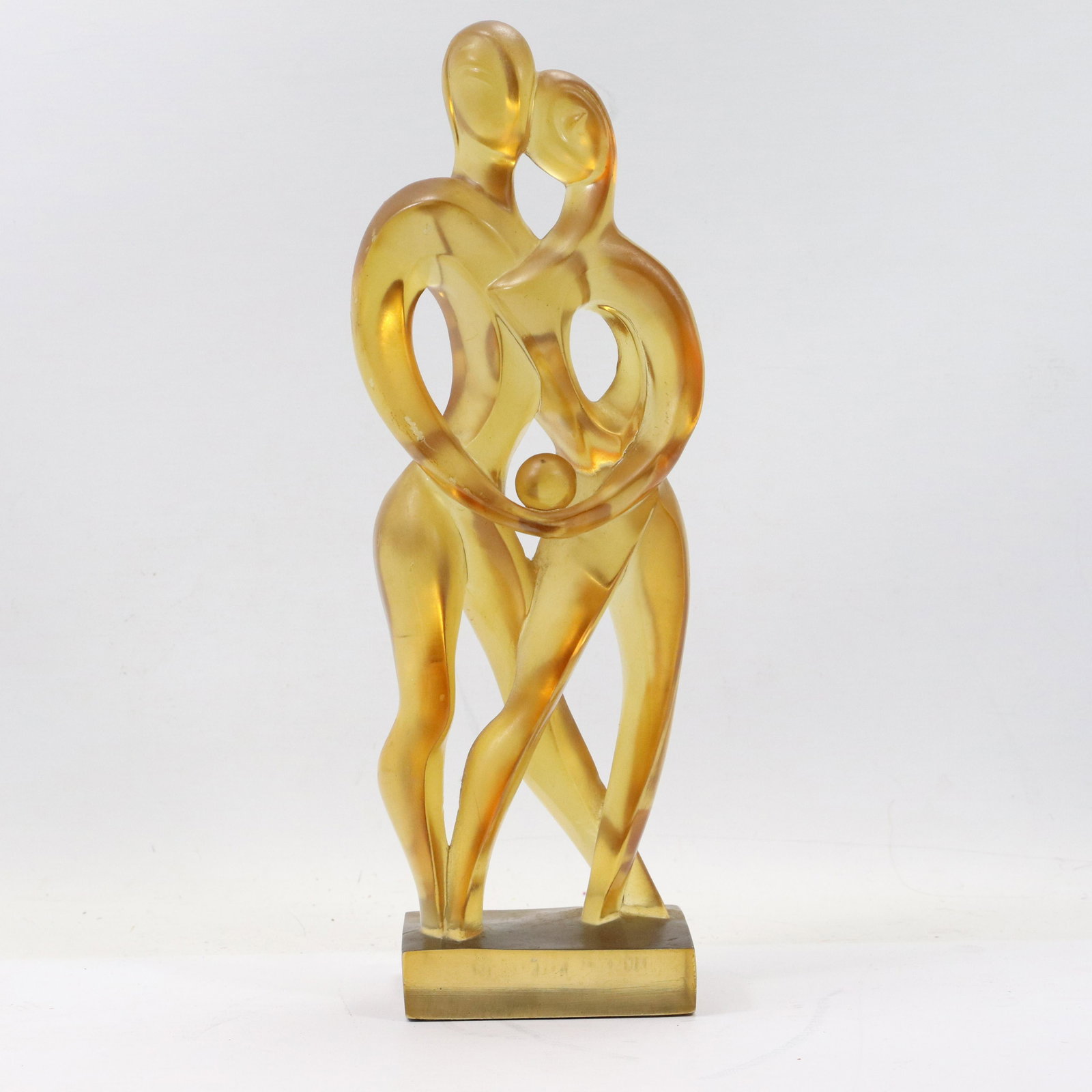 Signed Zavel , Alva 1970, Lucite Embracing Man & Woman: Signed Zavel , Alva 1970, Lucite Embracing Man & Woman. Mid-Century Modern size: 14h x 4w