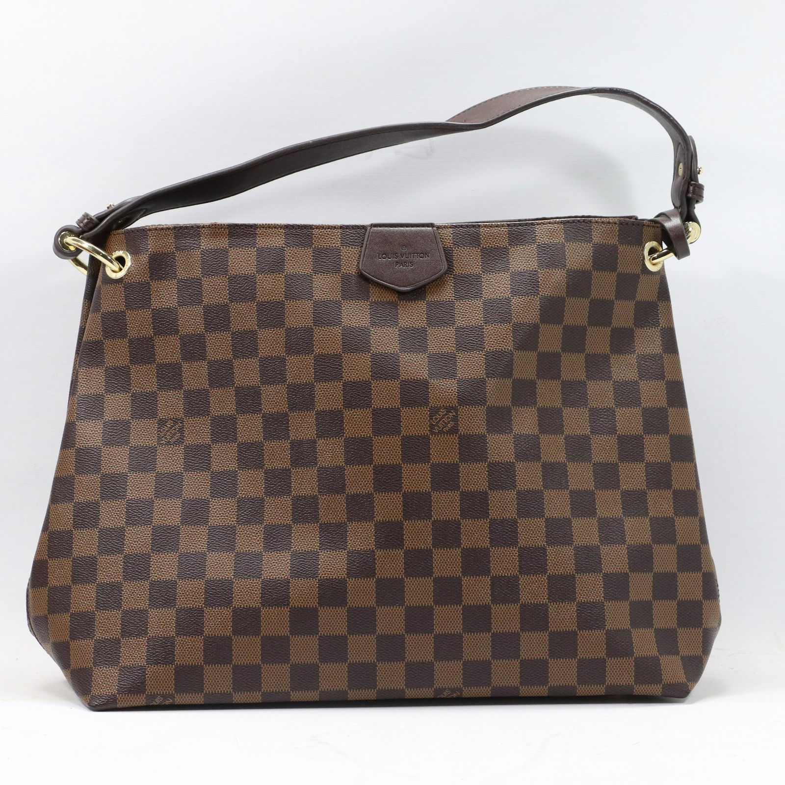 Louis Vuitton Neverfull Hand Bag Brown Checker Pattern (1 of 12)