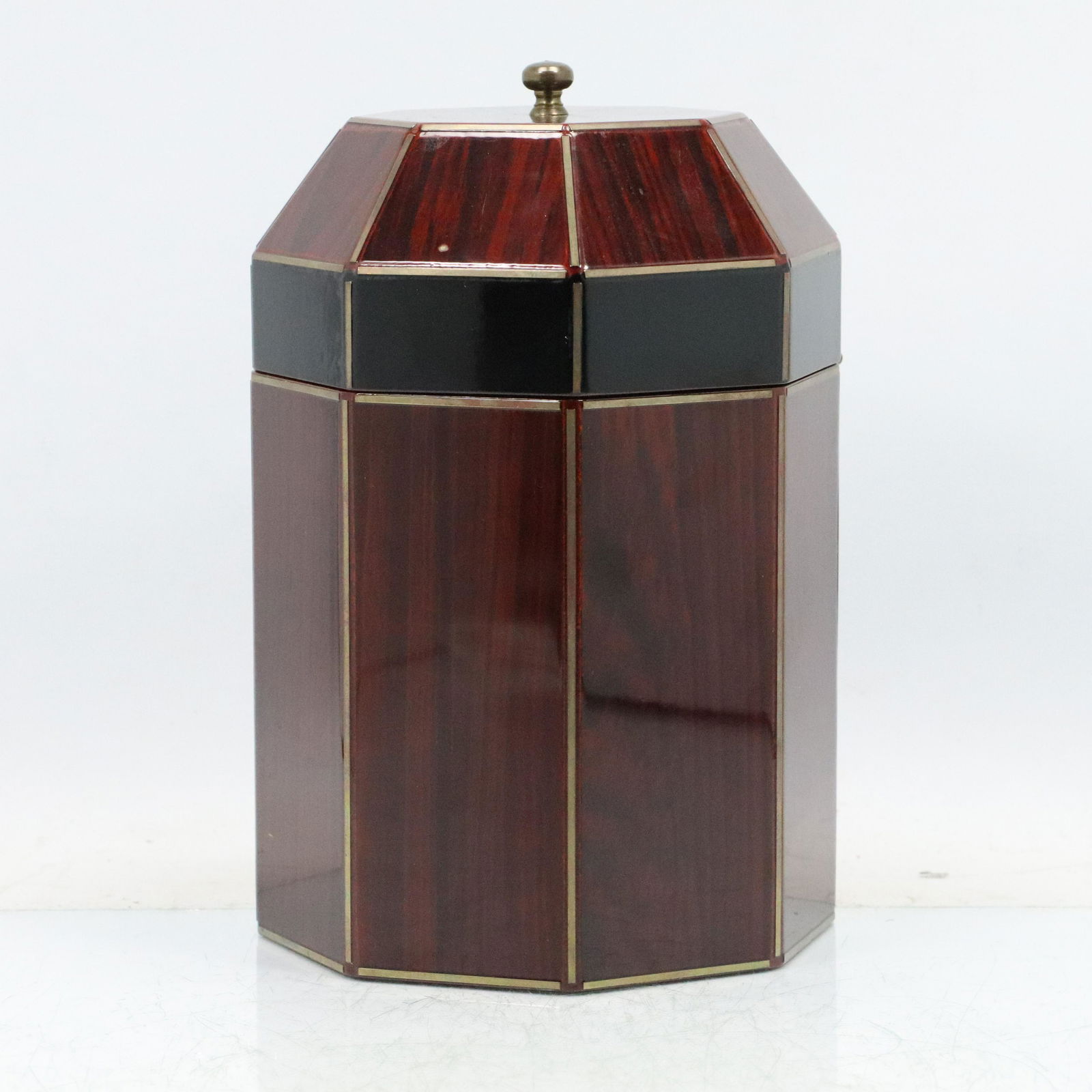 Kinder Harris Mahogany Wood Tea Caddy (1 of 8)
