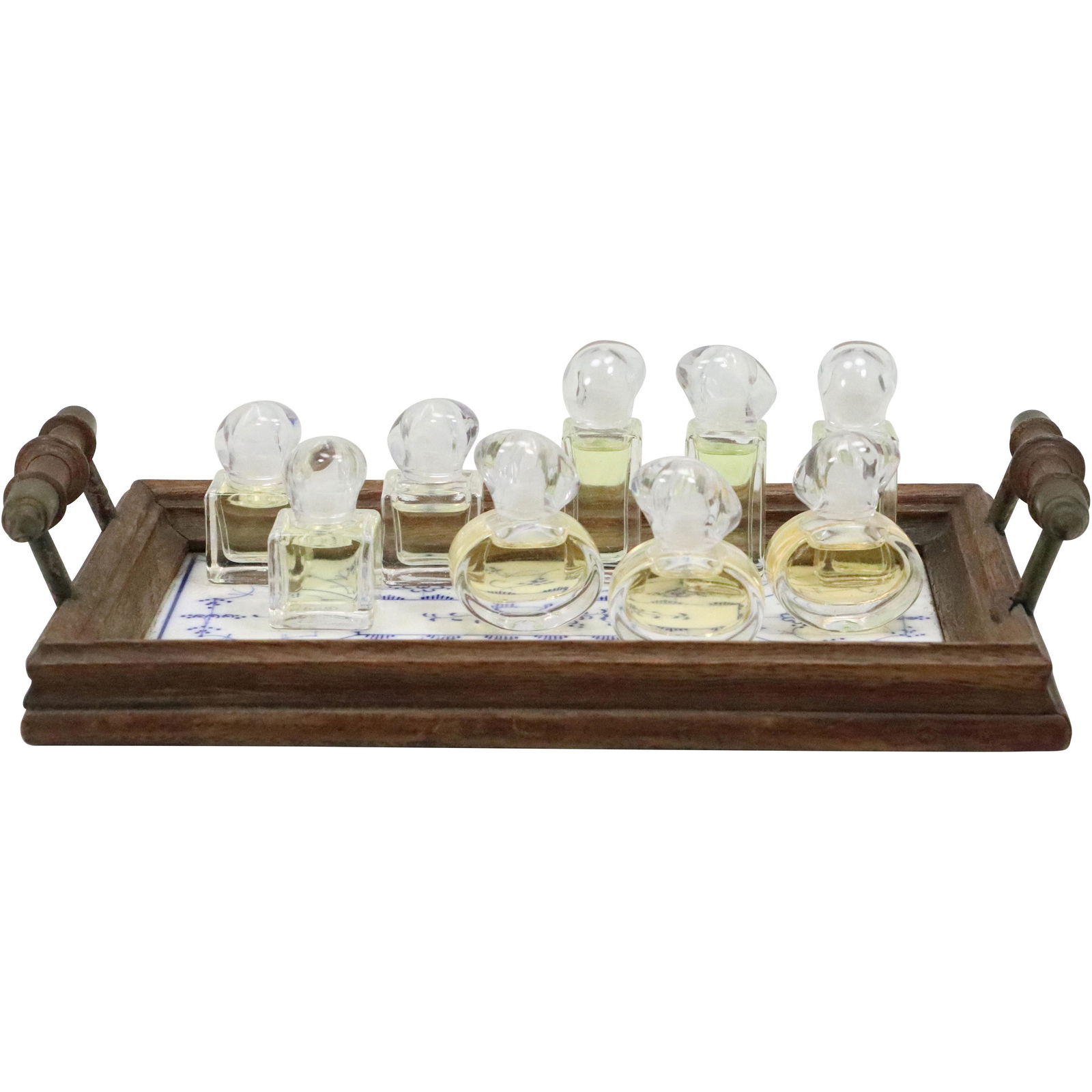 [9] Glass Perfume Bottles and Tile Tray (1 of 9)