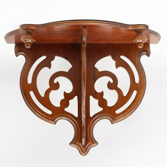 Walnut Victorian Bracket Shelf - Clean Finish (1 of 7)