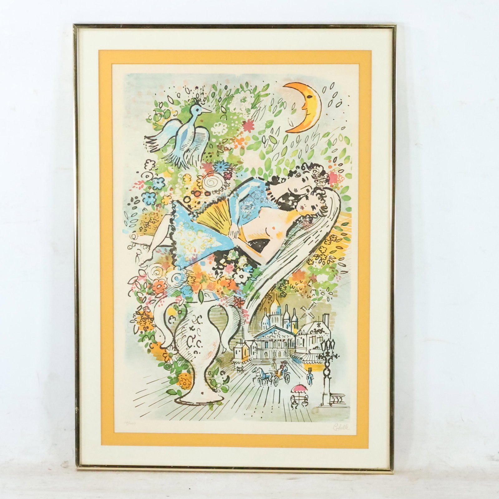 Charles Cobelle, Vintage Colored Lithograph "Wedding" (1 of 12)