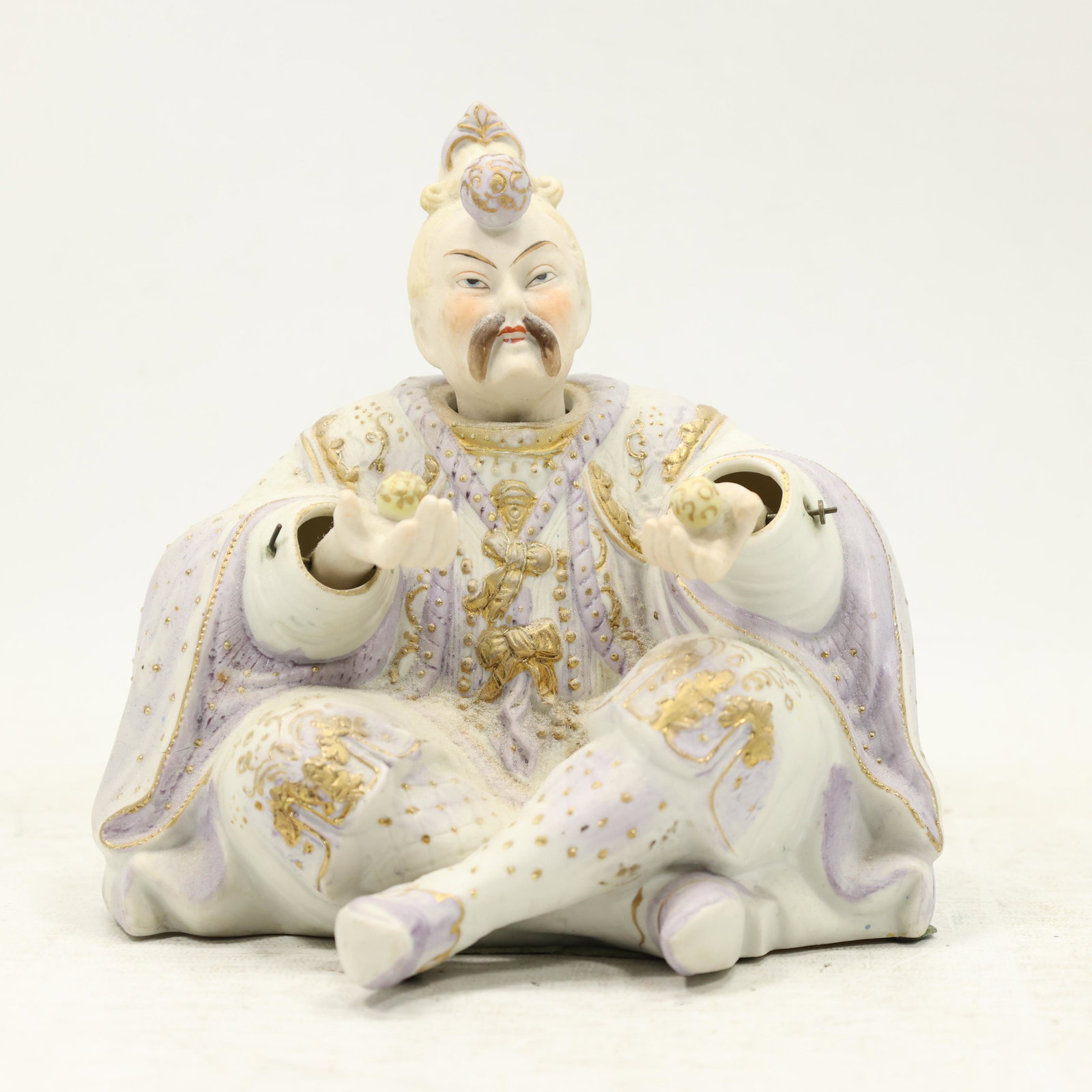 Antique Porcelain Bisque Asian NODDER Figure (1 of 9)