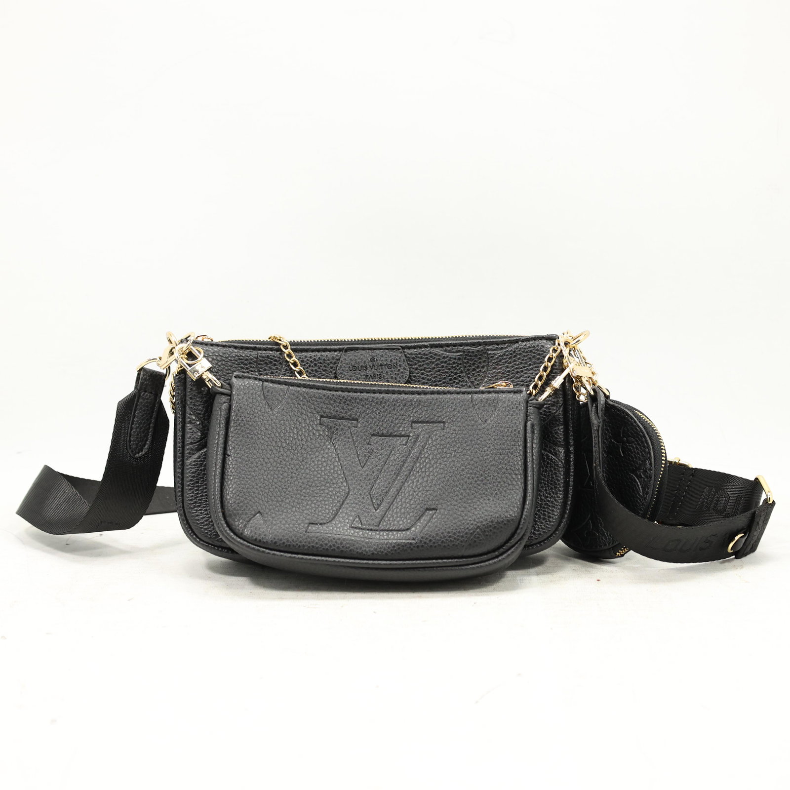 Louis Vuitton 3 Purse in Black Leather - Clean (1 of 6)