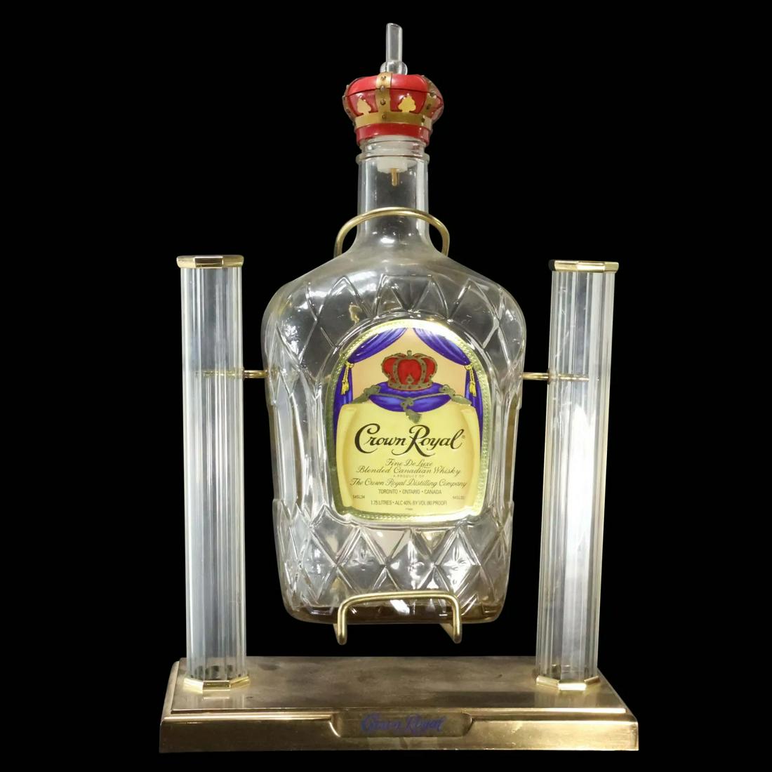 Crown Royal Whiskey Bar Display Bottle and Stand (1 of 7)