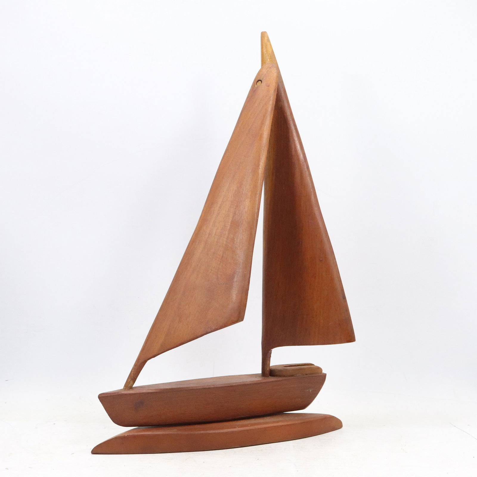 Mid-Century Danish Design Teak Wood Sail Boat Model (1 of 6)