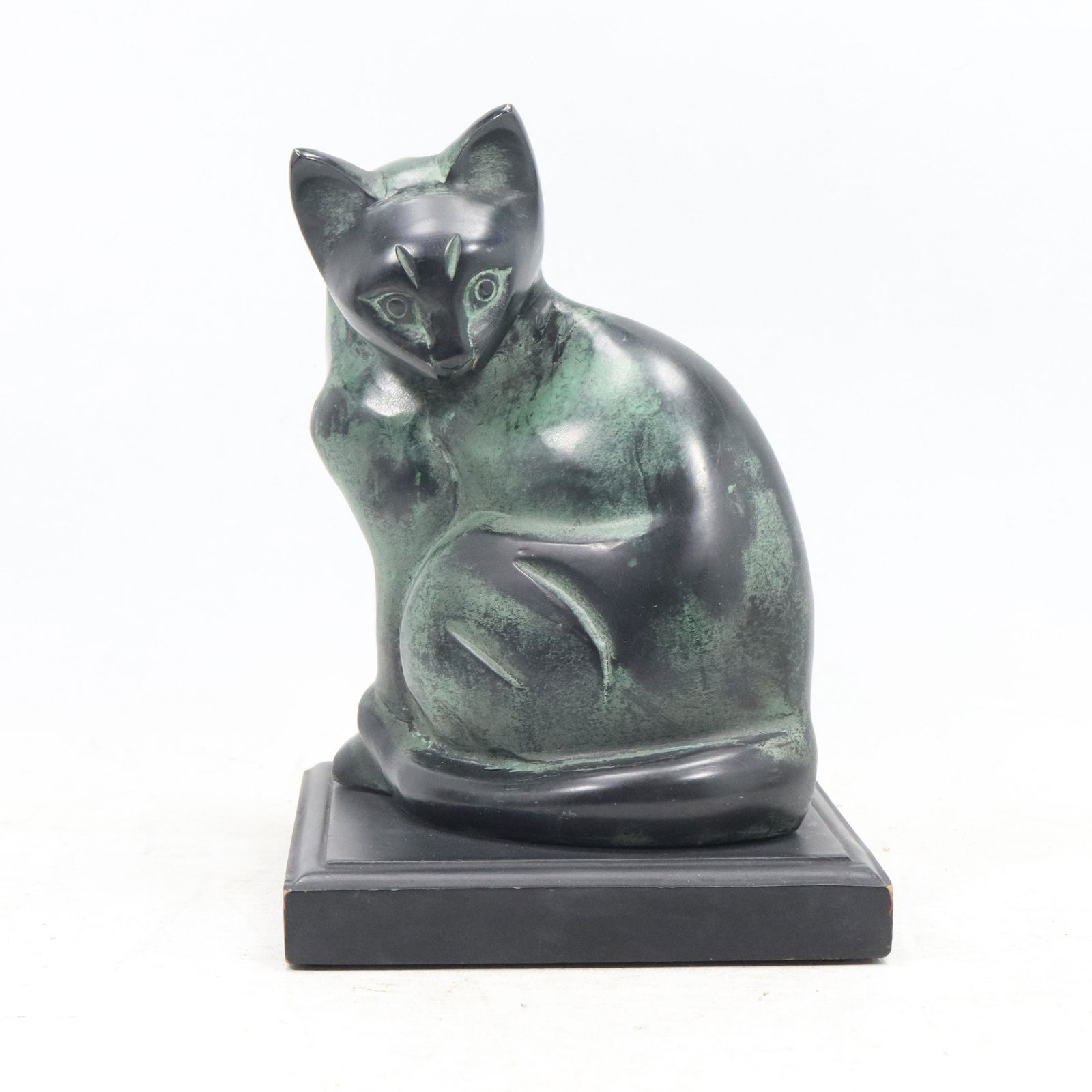 Modern Design Cubism Bonze Cat Figure Statue (1 of 9)