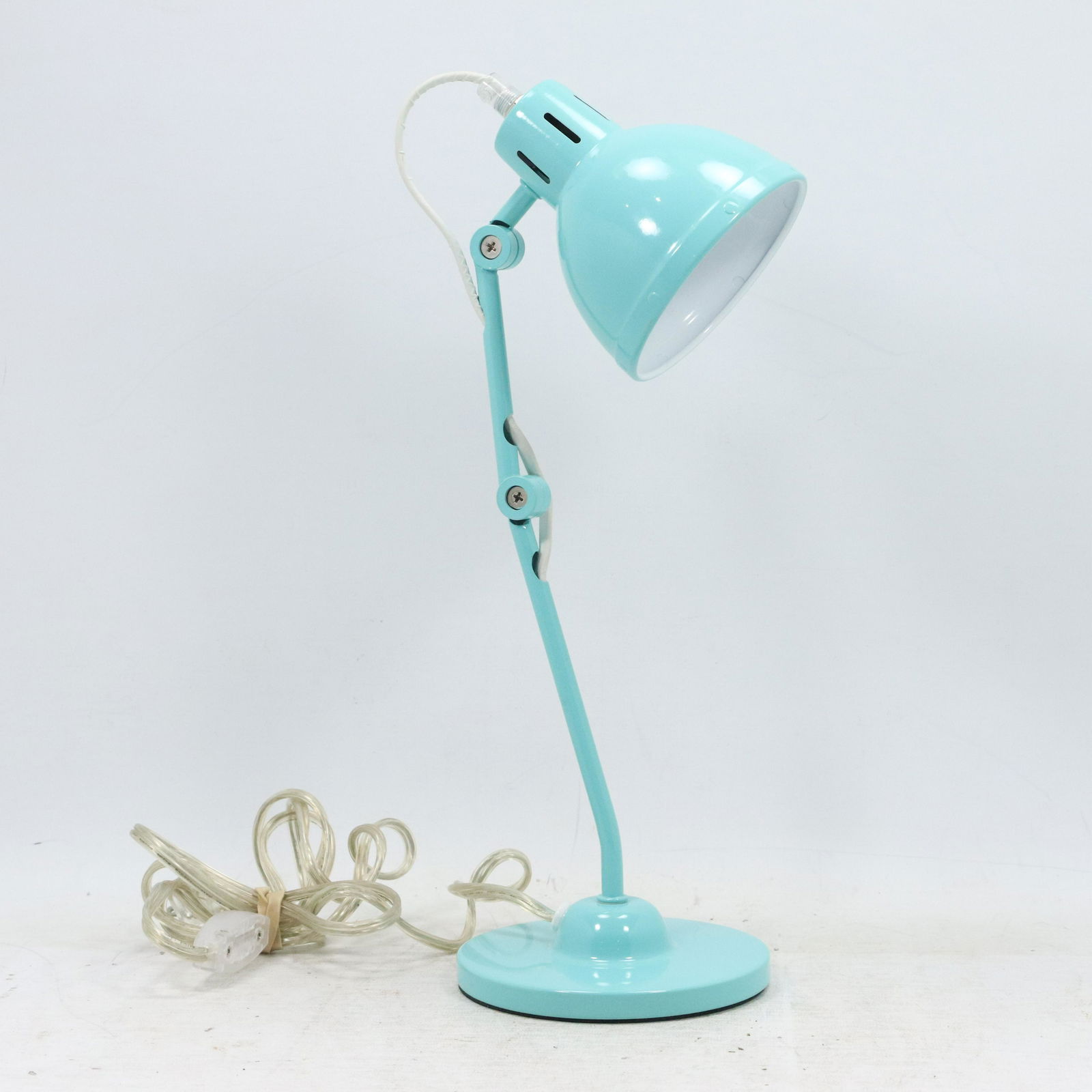 Mid-Century Design Light Blue Adjustable Desk Lamp (1 of 8)
