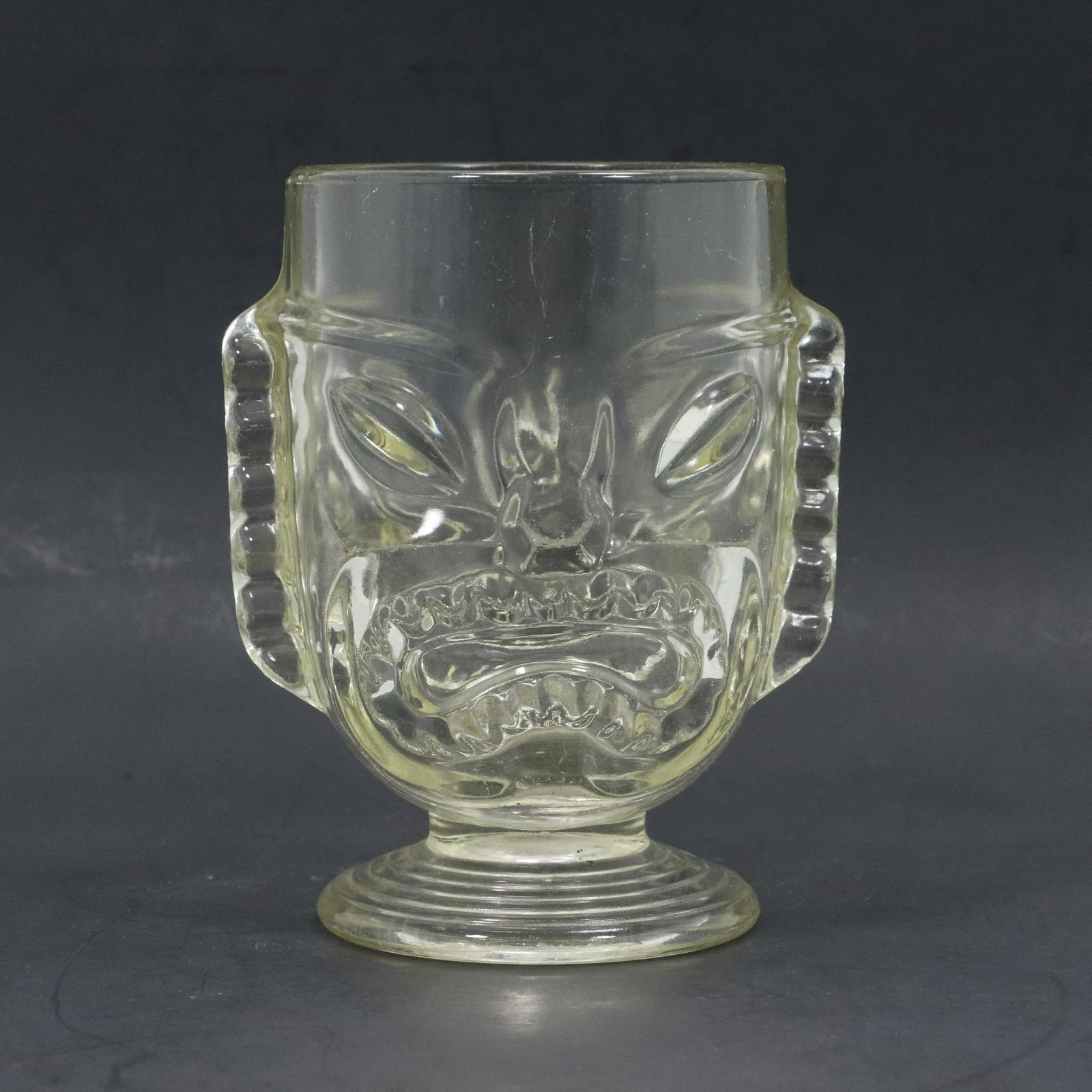 Mayan Face Glass Figural Vase / Bowl (1 of 6)