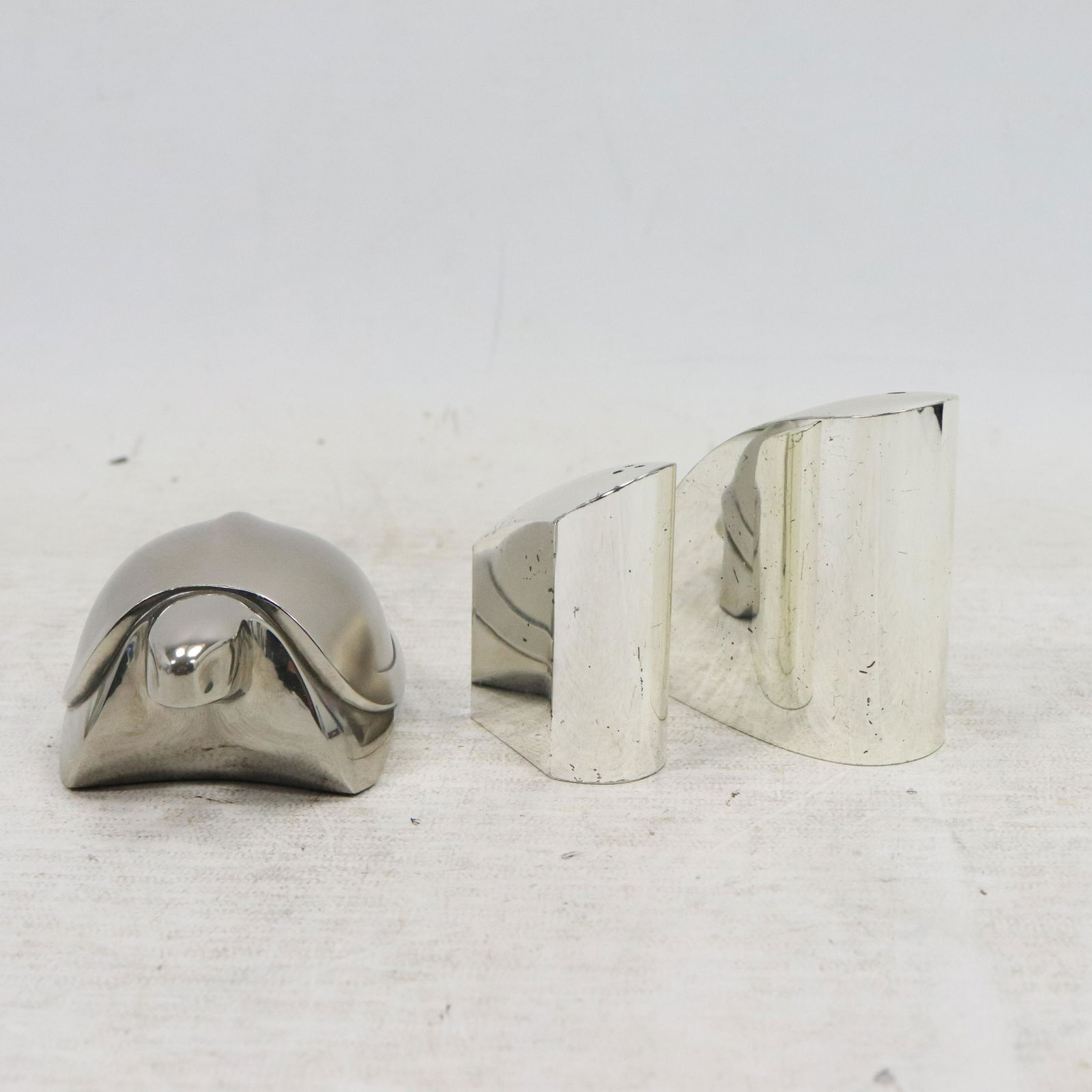 Danish Modern Design Silver Plate Salt & Pepper, Turtle (1 of 6)