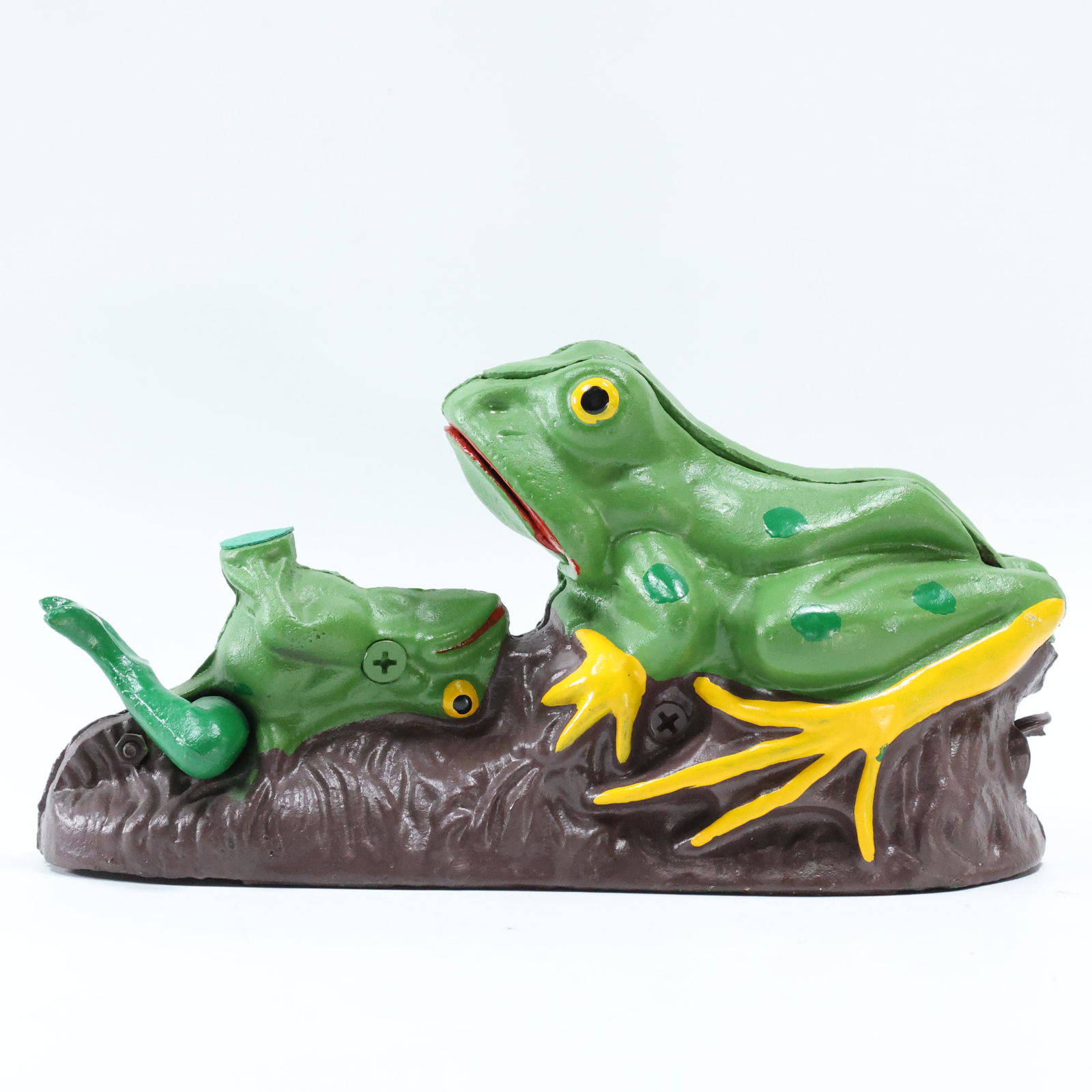 Novelty Cast Iron Mechanical Bank Frogs