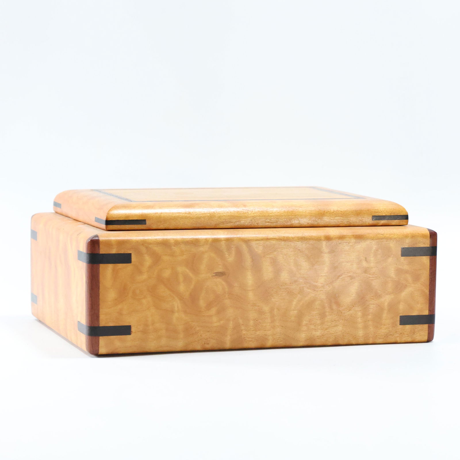 Chris Pauley, Polished Hand Made Wooden Box Art Deco (1 of 7)