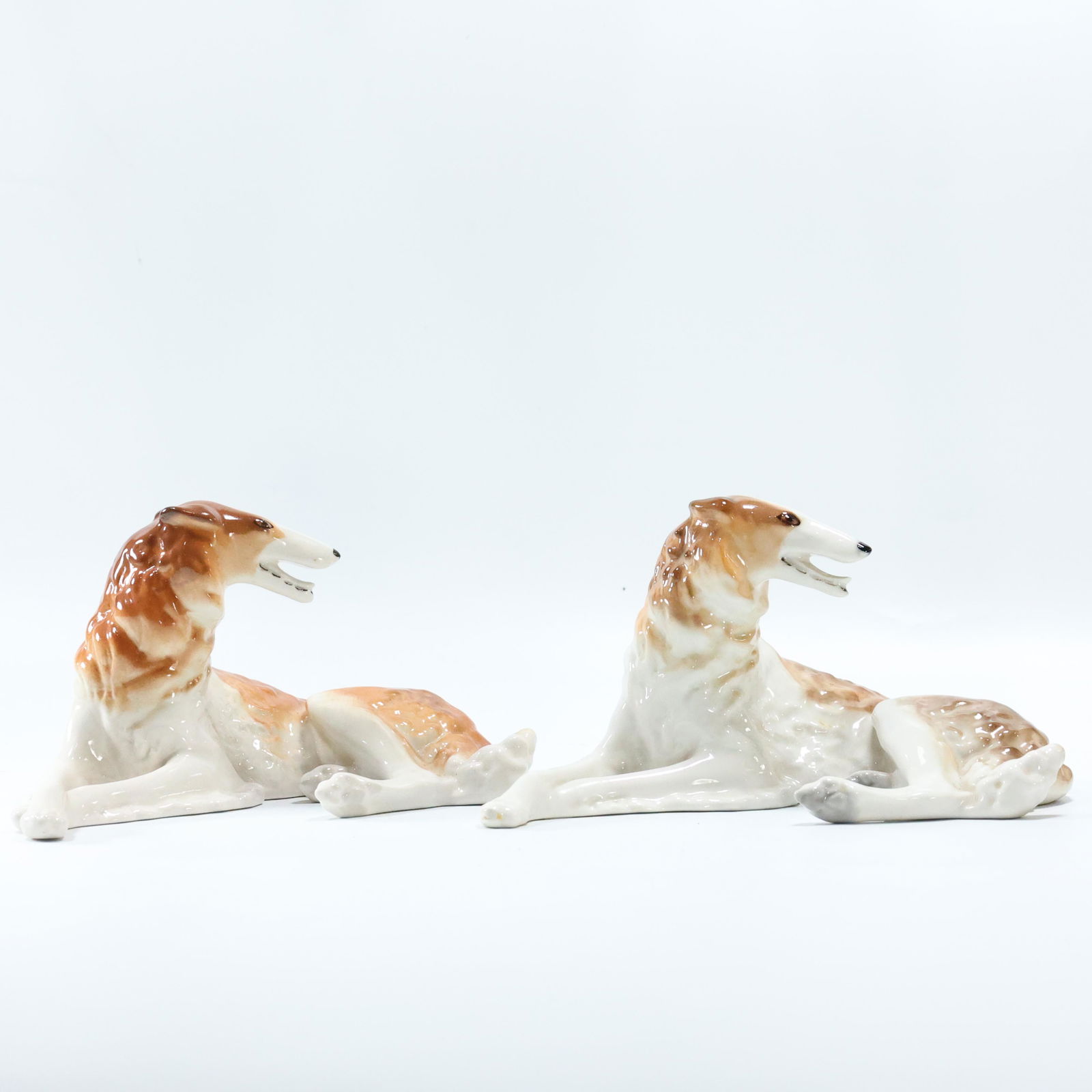 [2] Russian Fine Porcelain Dog Figure Statues (1 of 6)