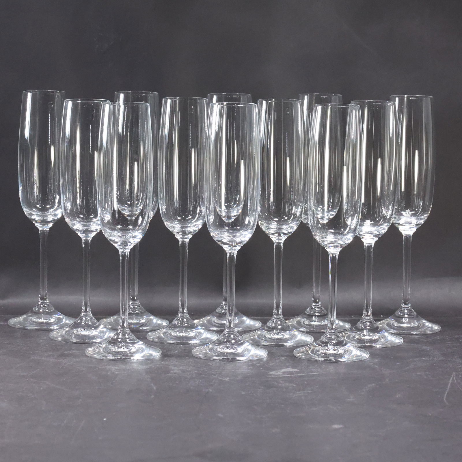 [12] Crystal Champagne Flutes Stemware Glasses (1 of 5)