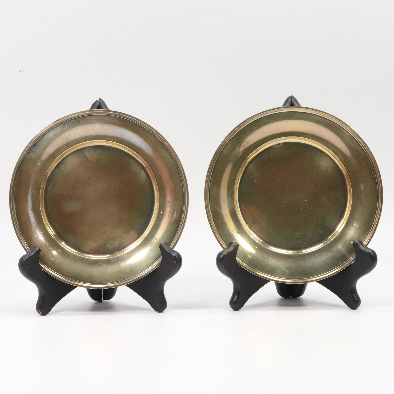 [2] Sterling Silver Plates 6 1/4 in. diameter (1 of 8)