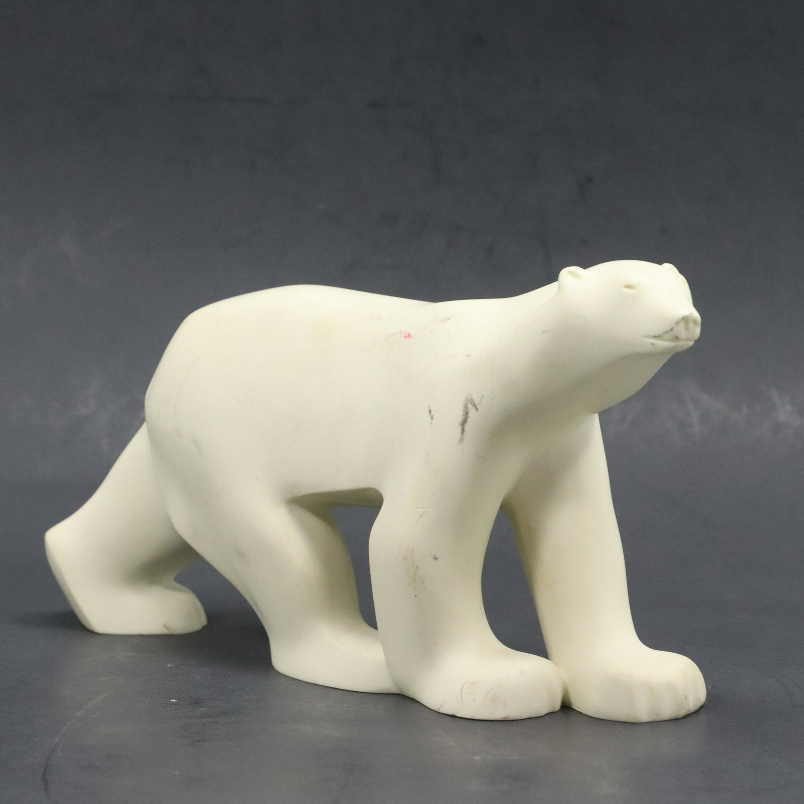 Polar Bear Figure Statue in Hard Composition: Polar Bear Figure Statue in Hard Composition. Size: 4.75h 8.25w