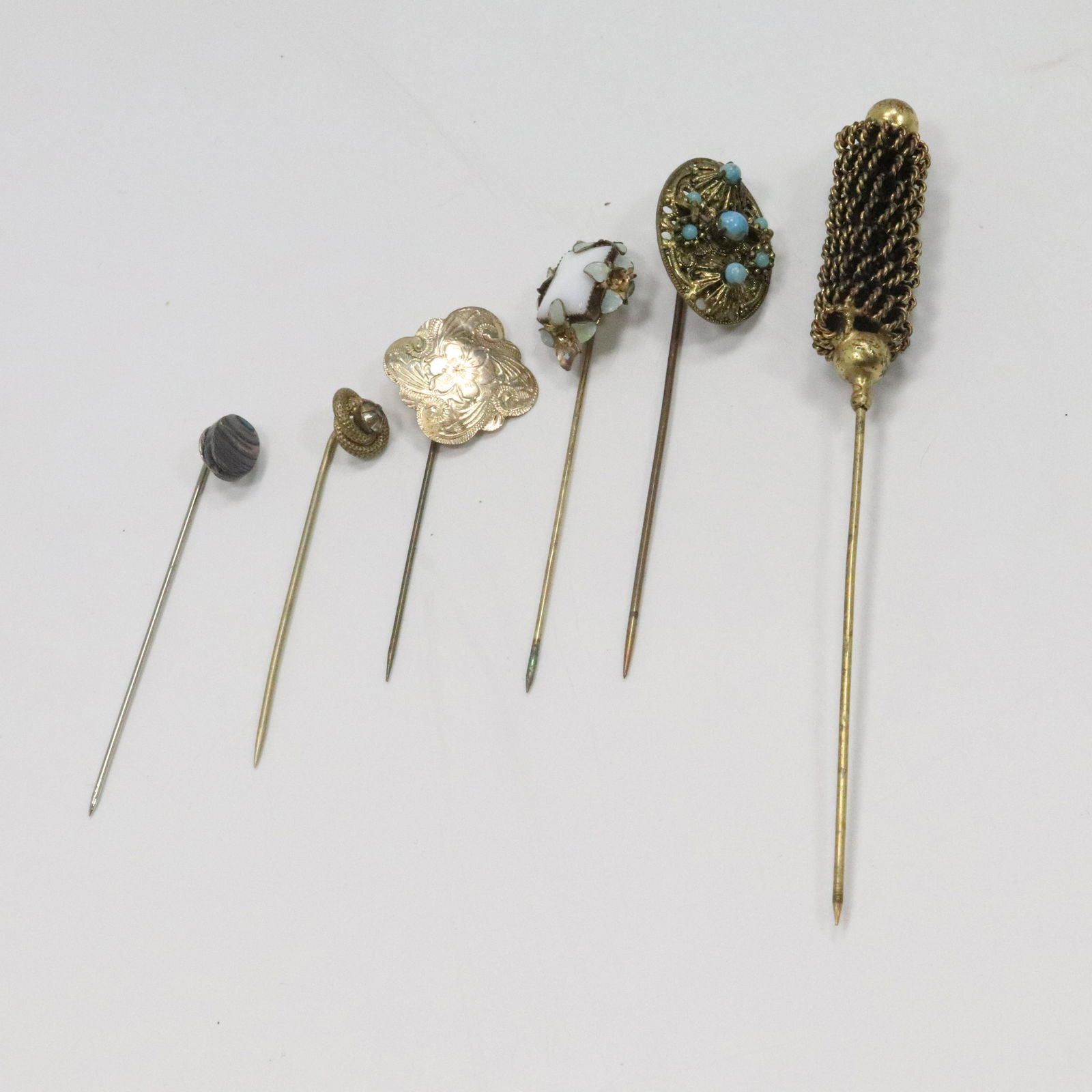 6 Estate Jewelry Assorted Stick Pins Selling as One Lot (1 of 7)