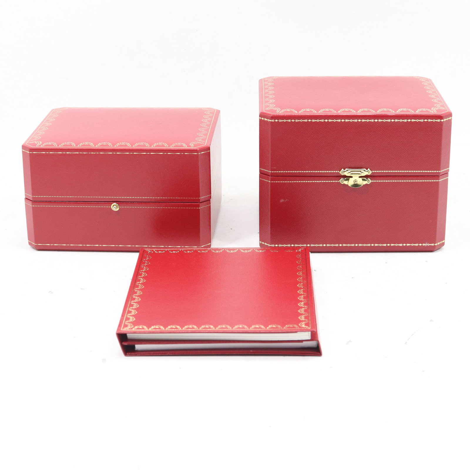 2 Red CARTIER Boxes with Instructions (1 of 12)