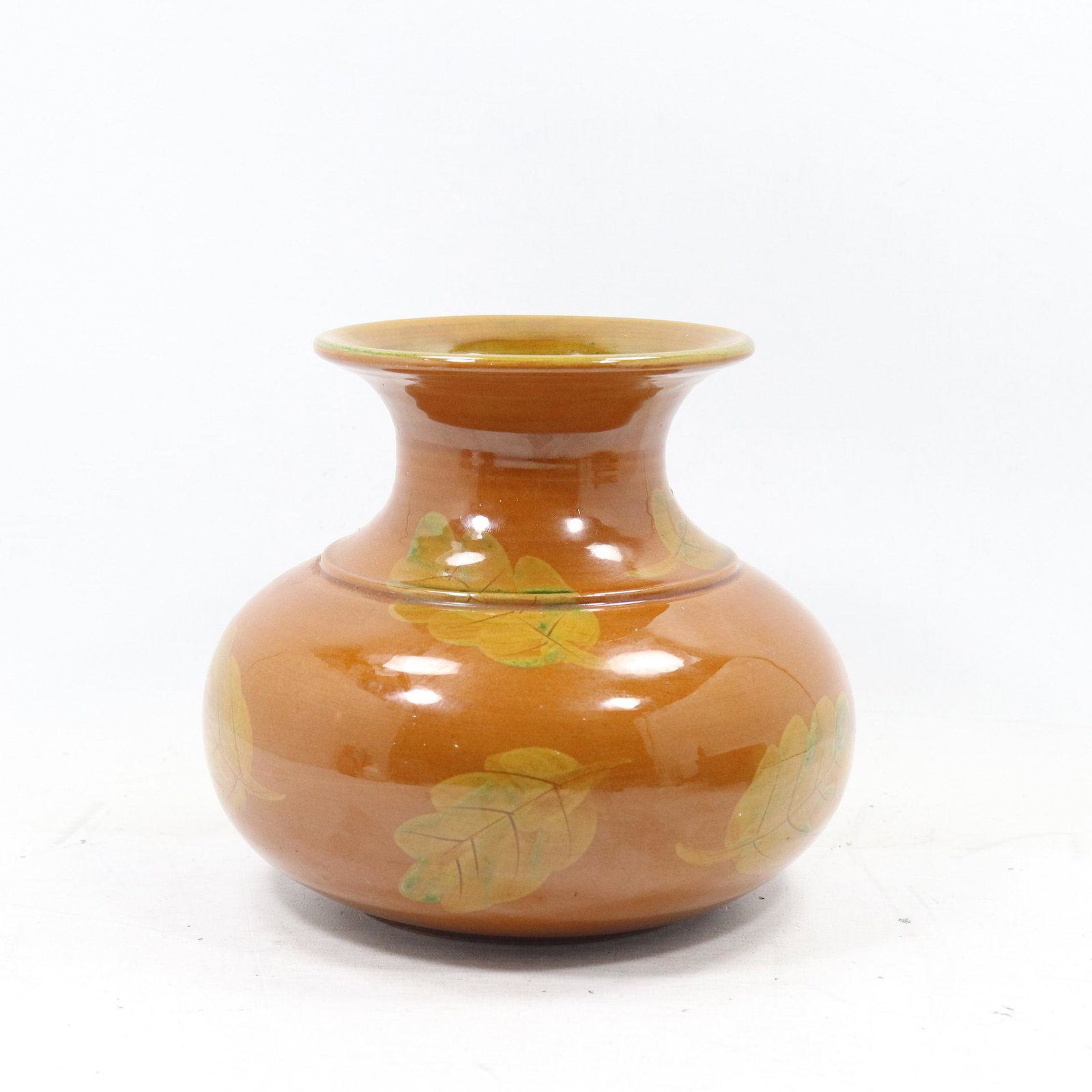 Vietri Art Pottery Brown Glaze Vase (1 of 11)