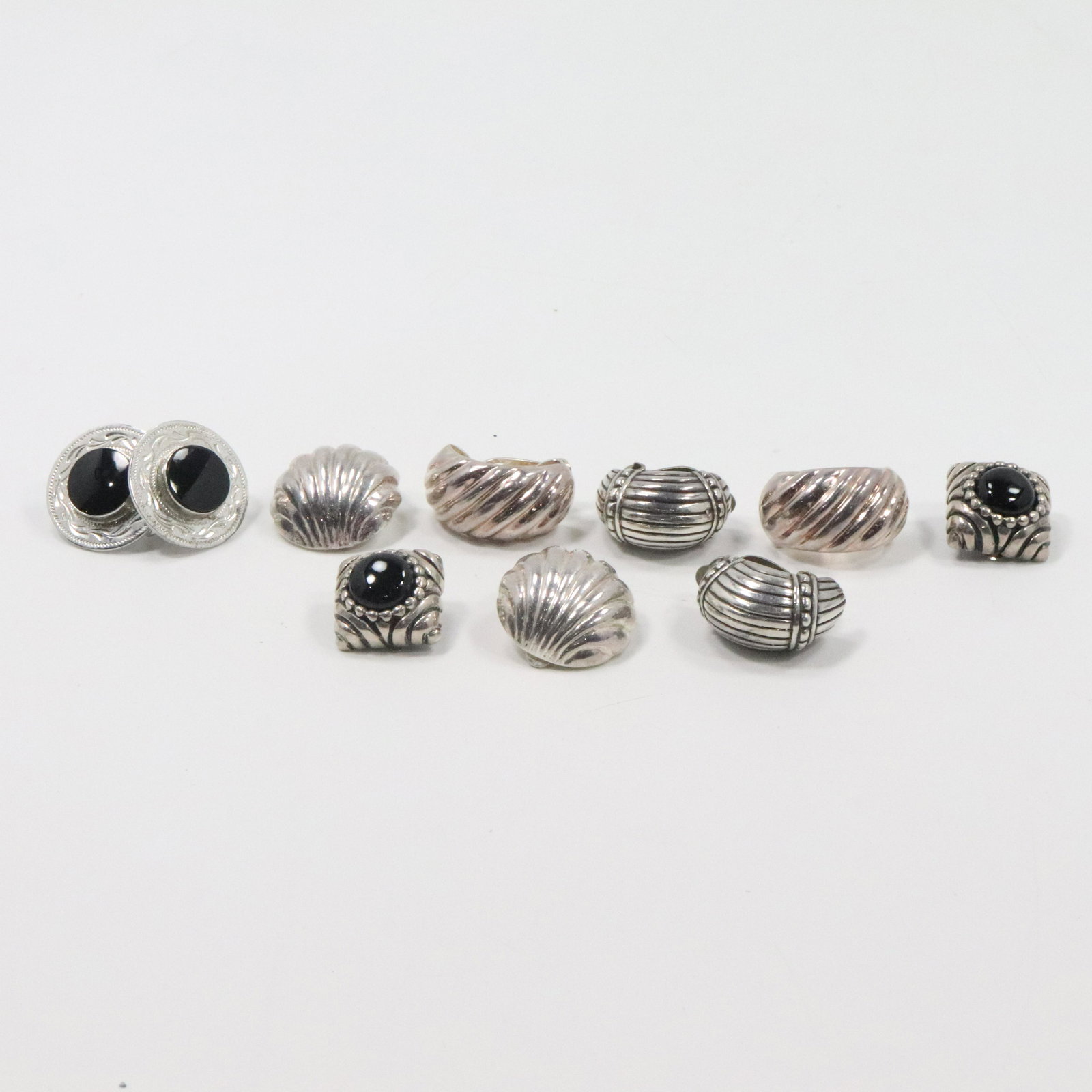 [5] Sterling Silver Assorted Pair Earrings - Variety (1 of 8)