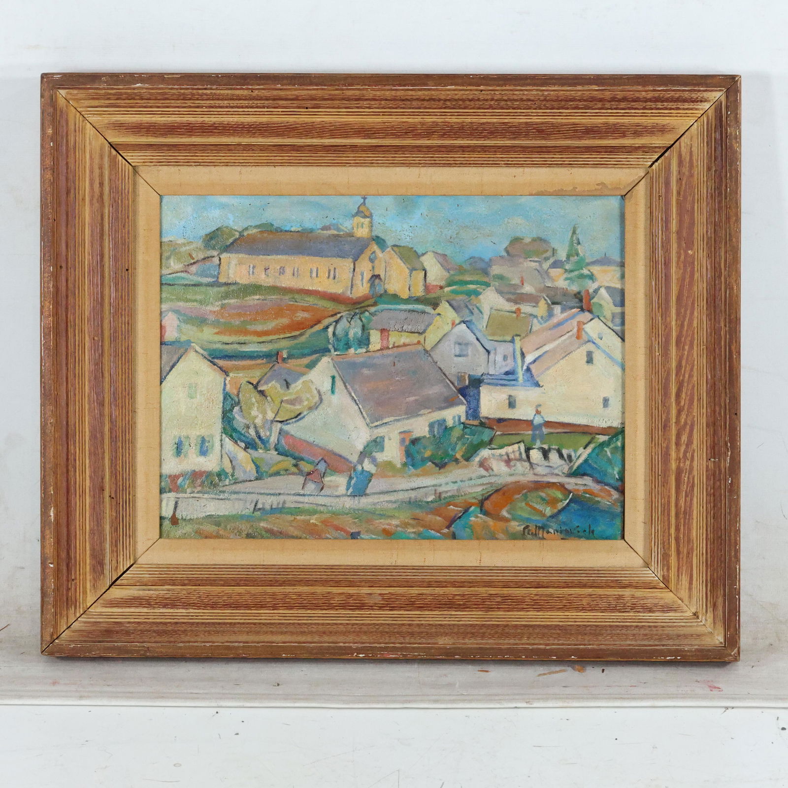 Abraham Manievich; Russ./Amer. Oil Village Scene Signed (1 of 9)