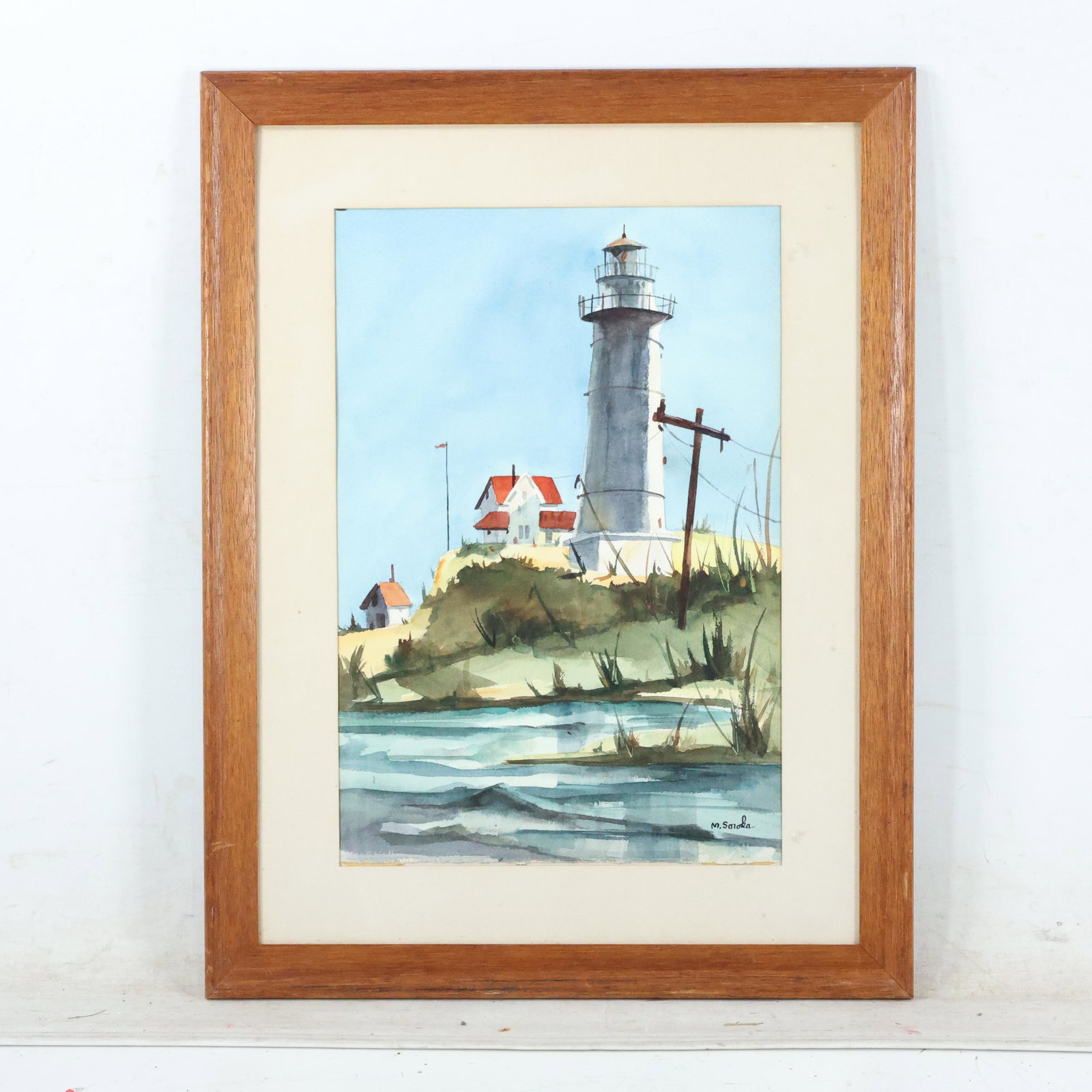 Margery Soroka, American Watercolor Lighthouse Painting (1 of 9)