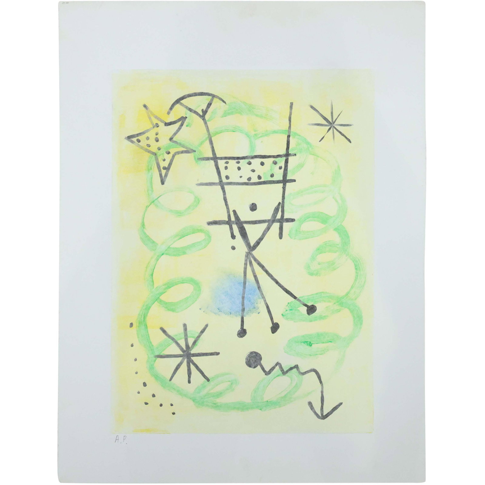 Miro Artist Proof Vintage Abstract Lithograph (1 of 11)