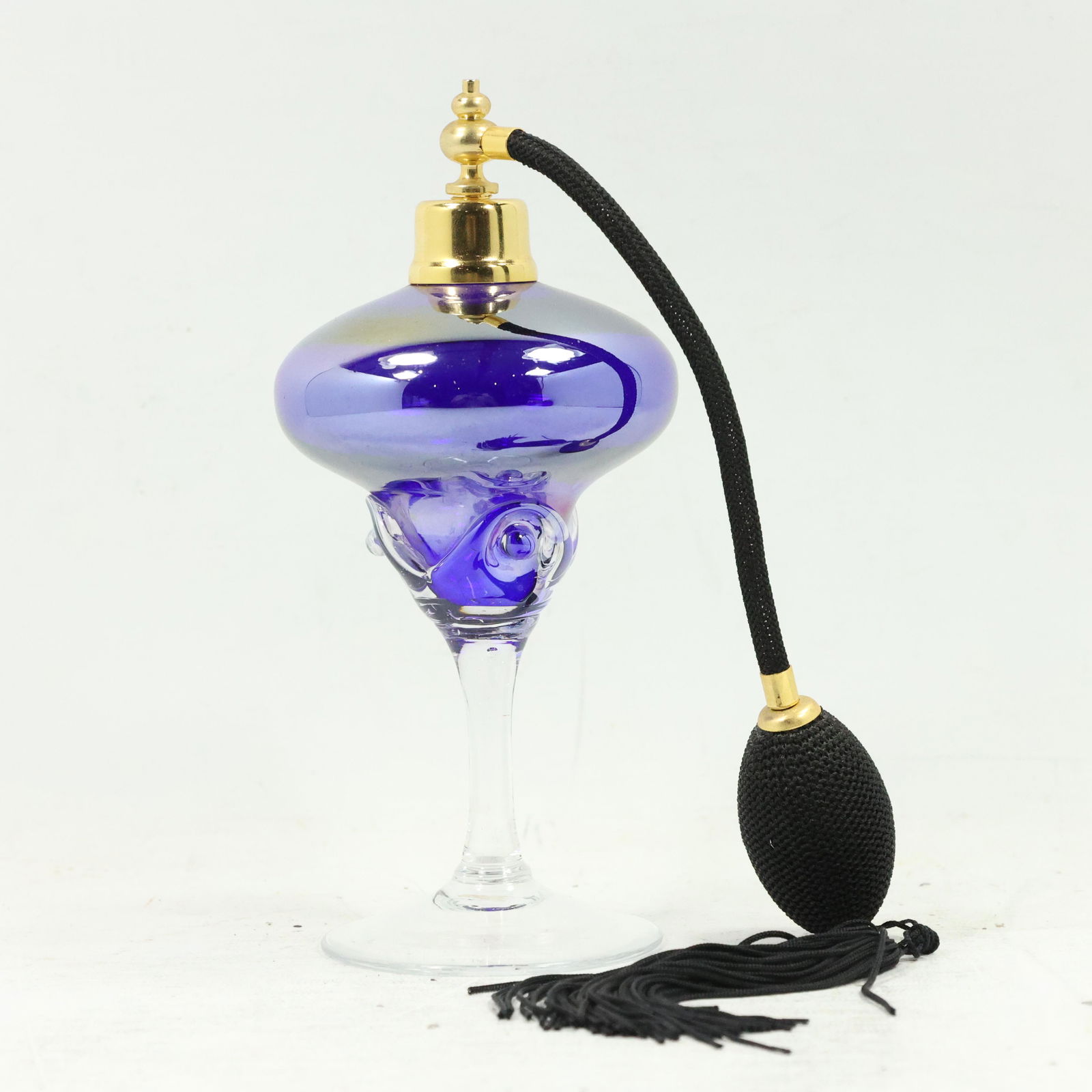 Blue Art Glass Atomizer Perfume Bottle (1 of 6)