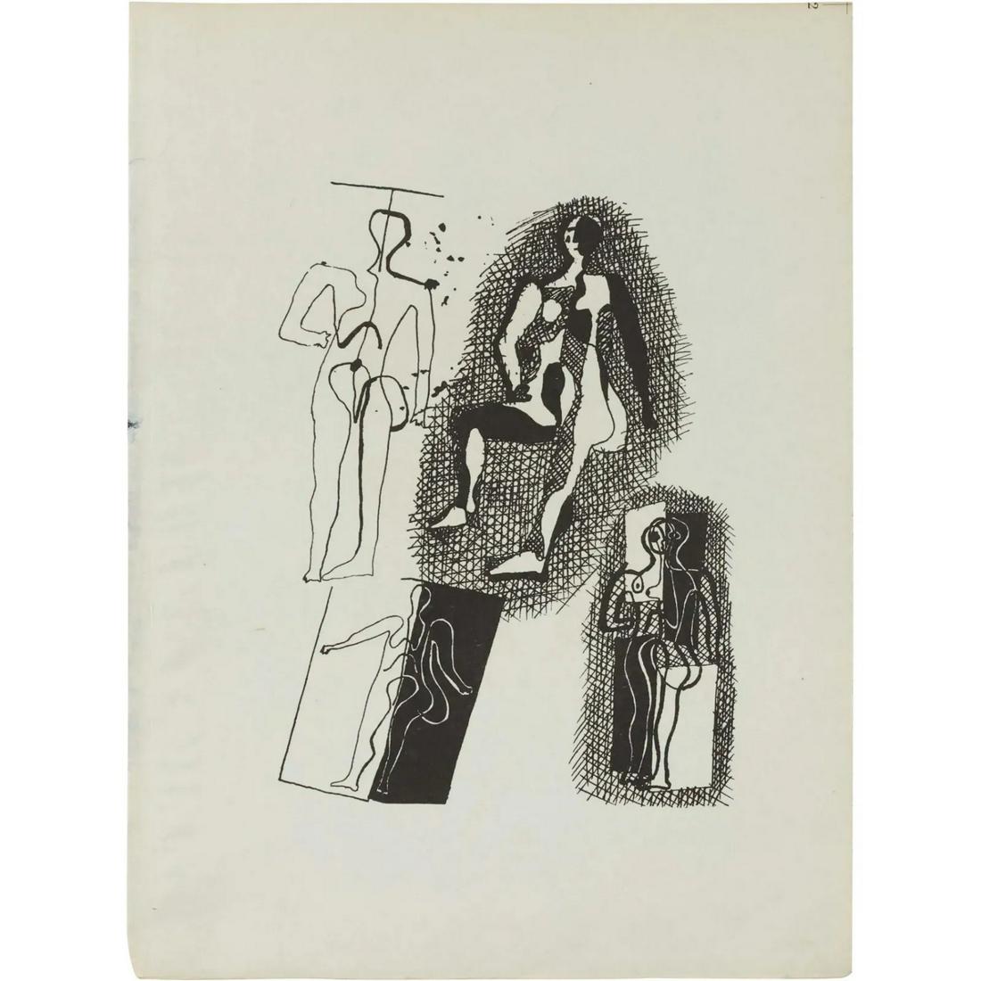 Pablo Picasso Vintage Lithograph Abstract Figures (1 of 8)