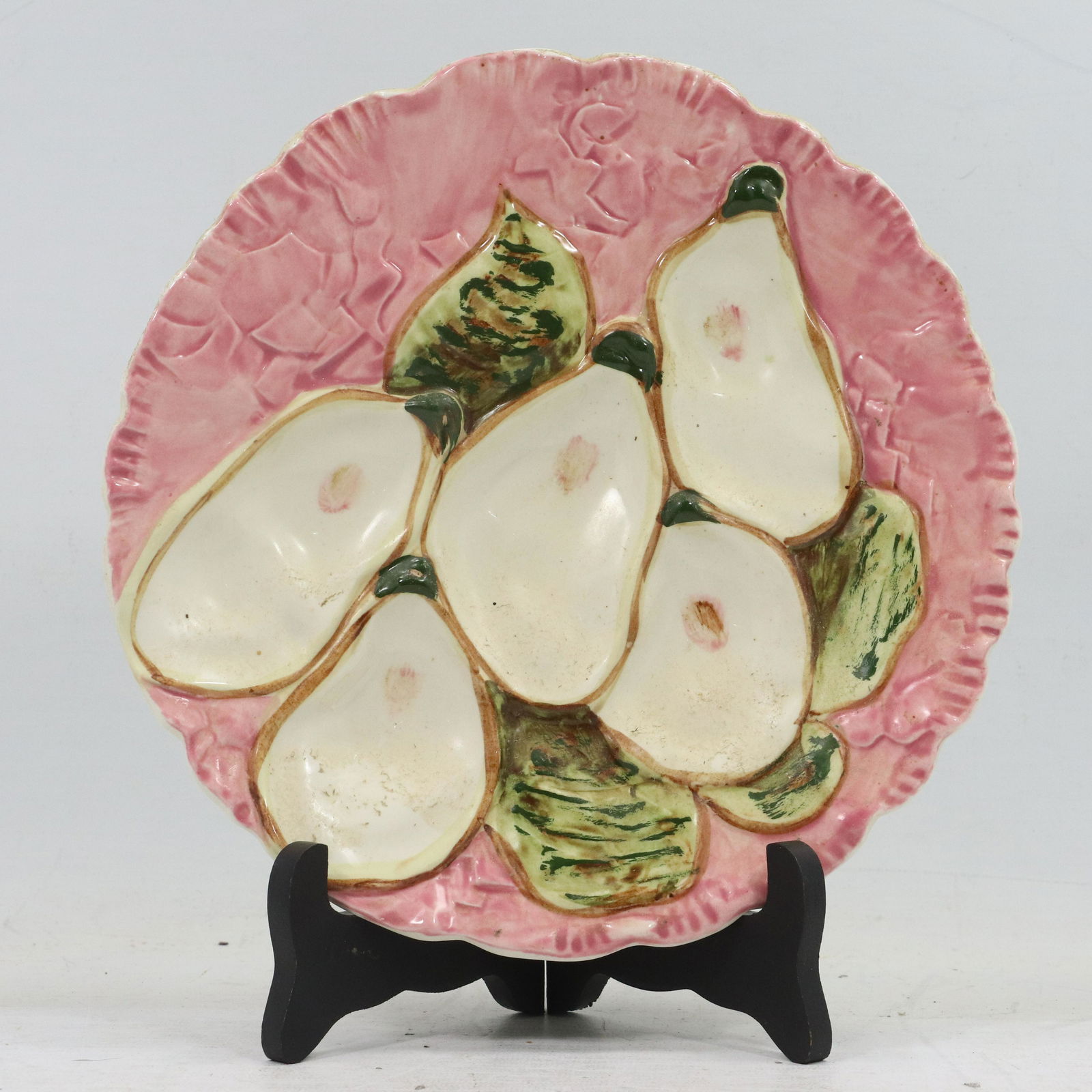 Hand Painted STANGL Oyster Plate, Port Norris Oyster Co (1 of 8)