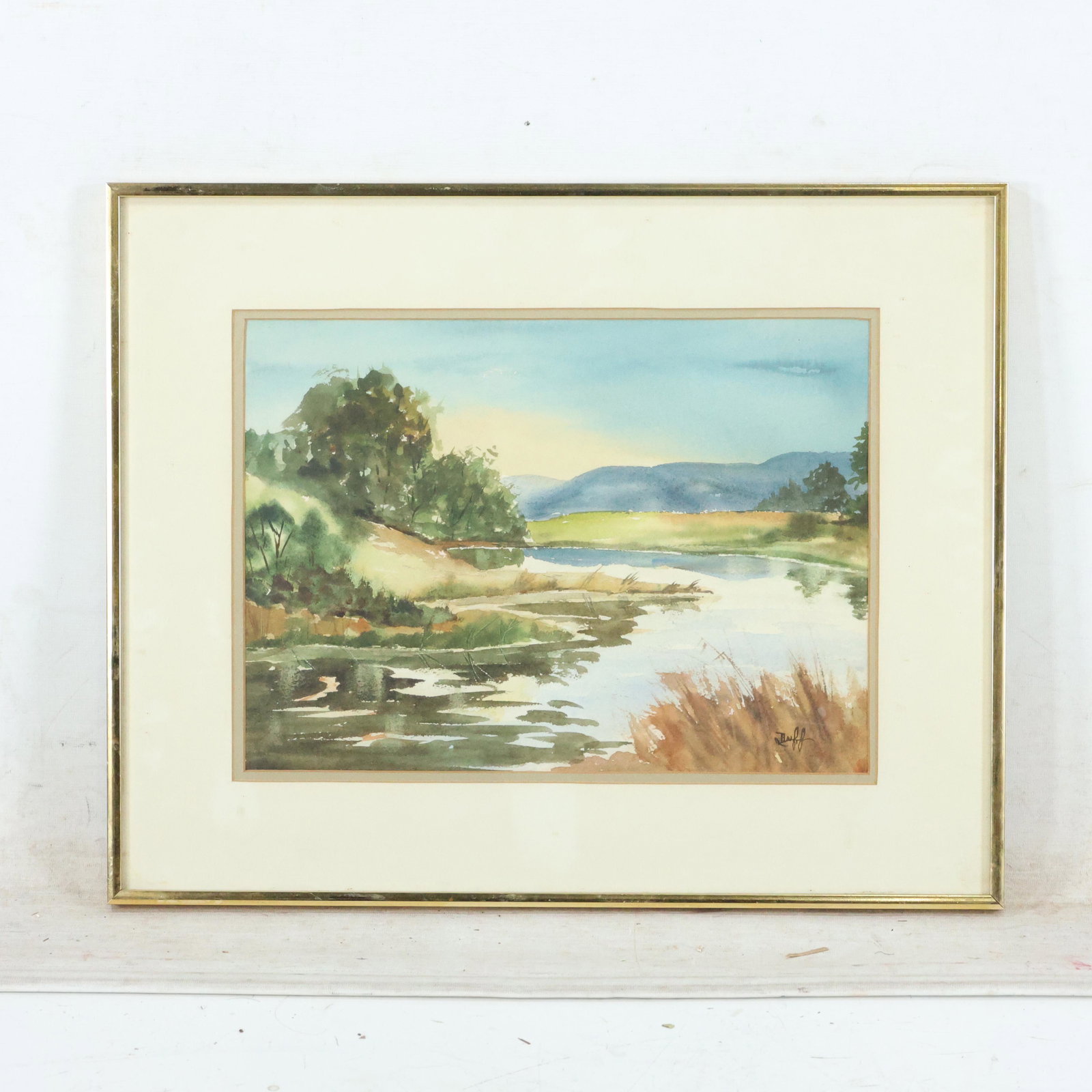 Trudy Duff, New Jersey, Watercolor Painting Stream Land (1 of 11)