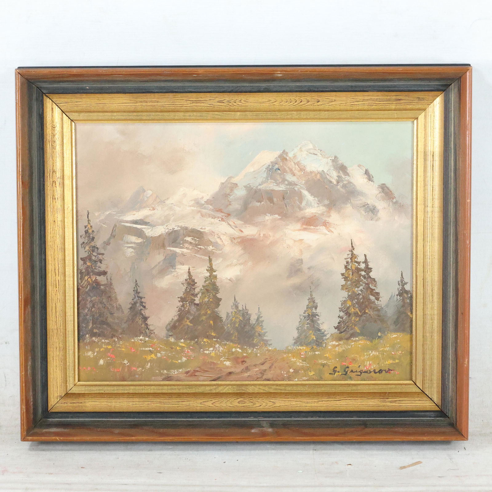 Gertrude Grigorov, American-German Painting Swiss Alps (1 of 11)